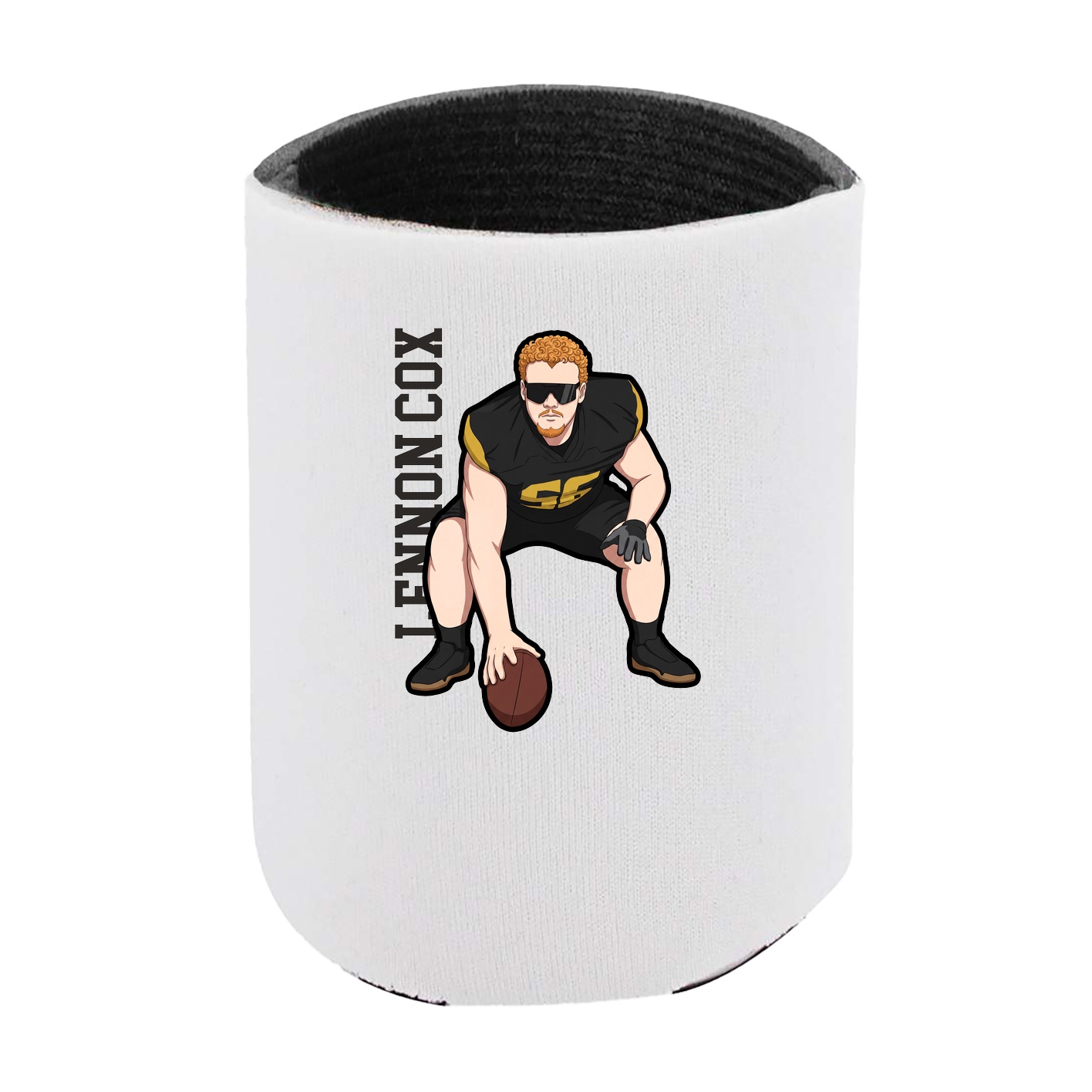 Can Holder — Name Vertical in White