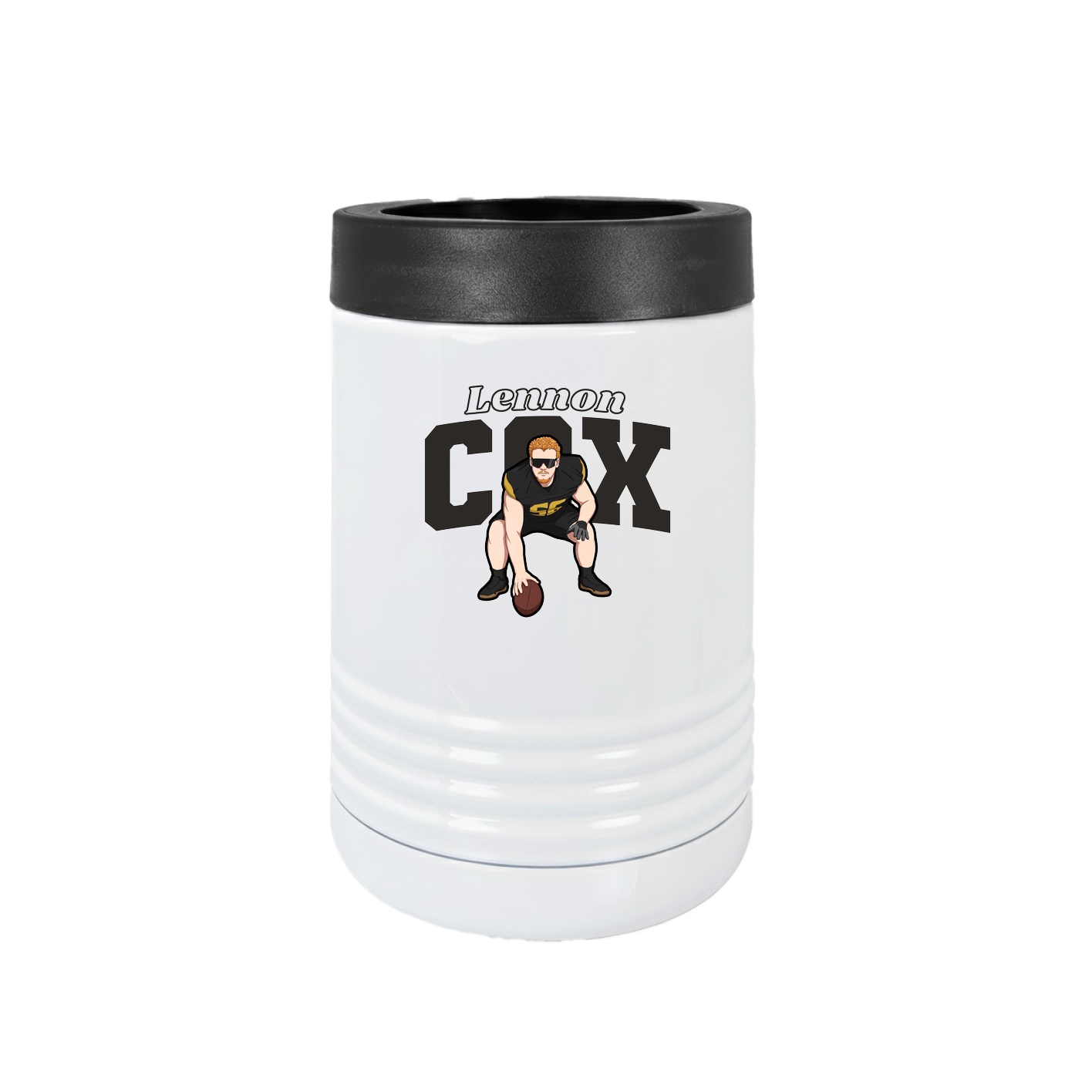 Beverage Holder — Name Arch in White
