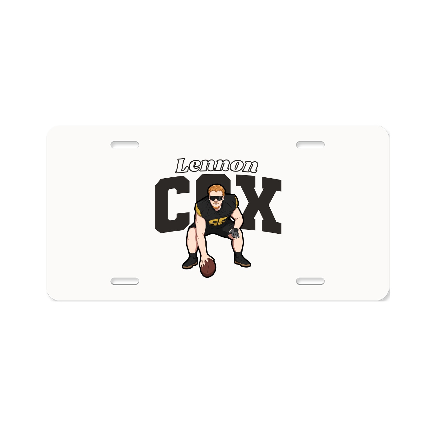 License Plate — Name Arch in Classic