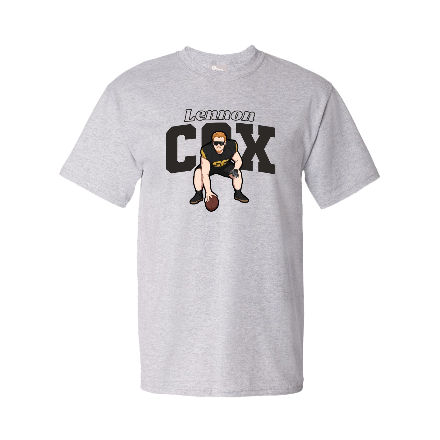 Youth Tee — Name Arch in Grey