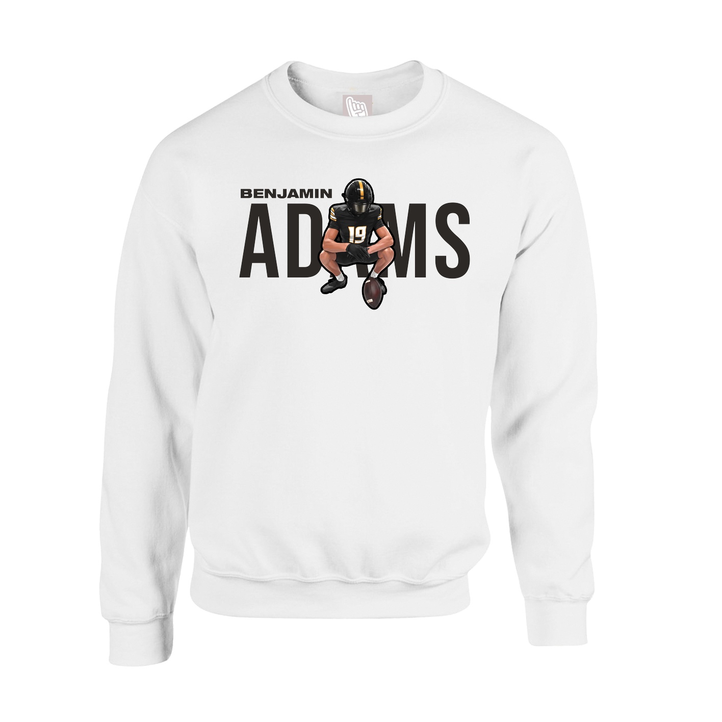 Fleece Crew — Player Name in White