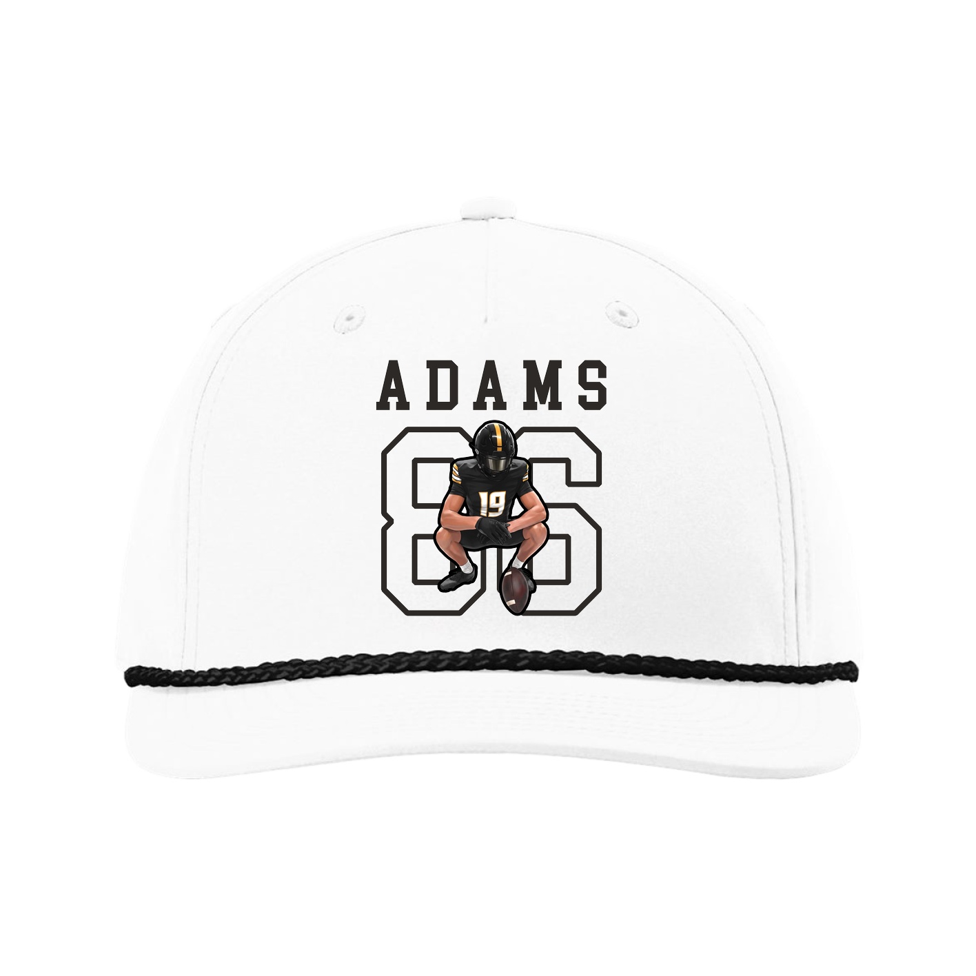 Five-Panel Classic Rope Cap — Shirsey in White