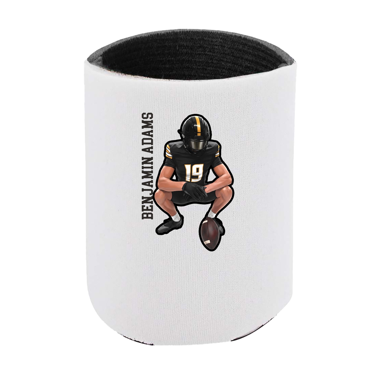 Can Holder — Name Vertical in White