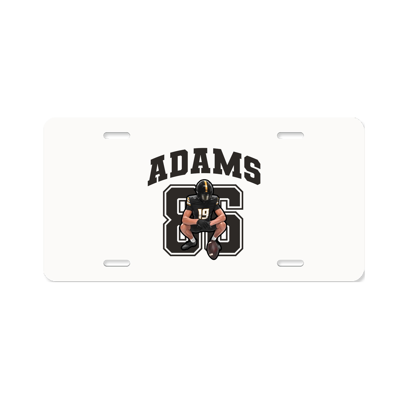 License Plate — Number in Classic