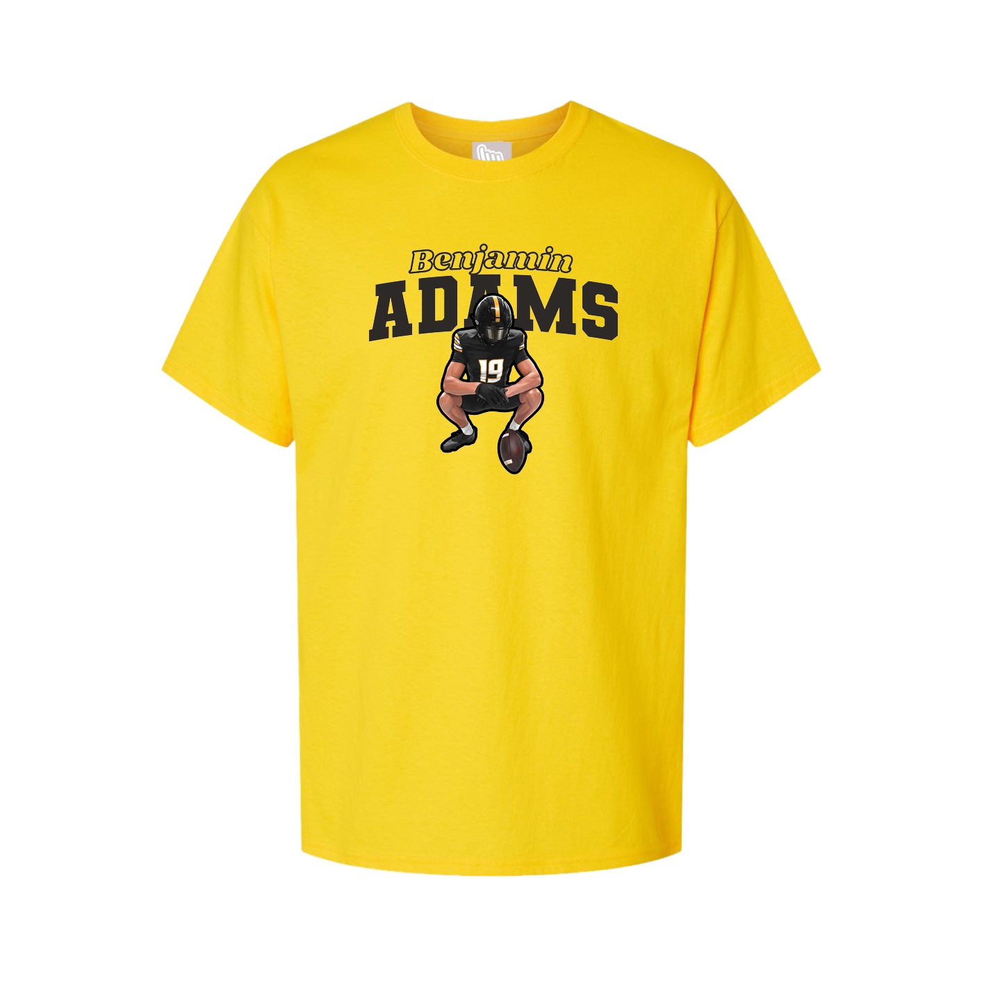 Youth Tee — Name Arch in Gold