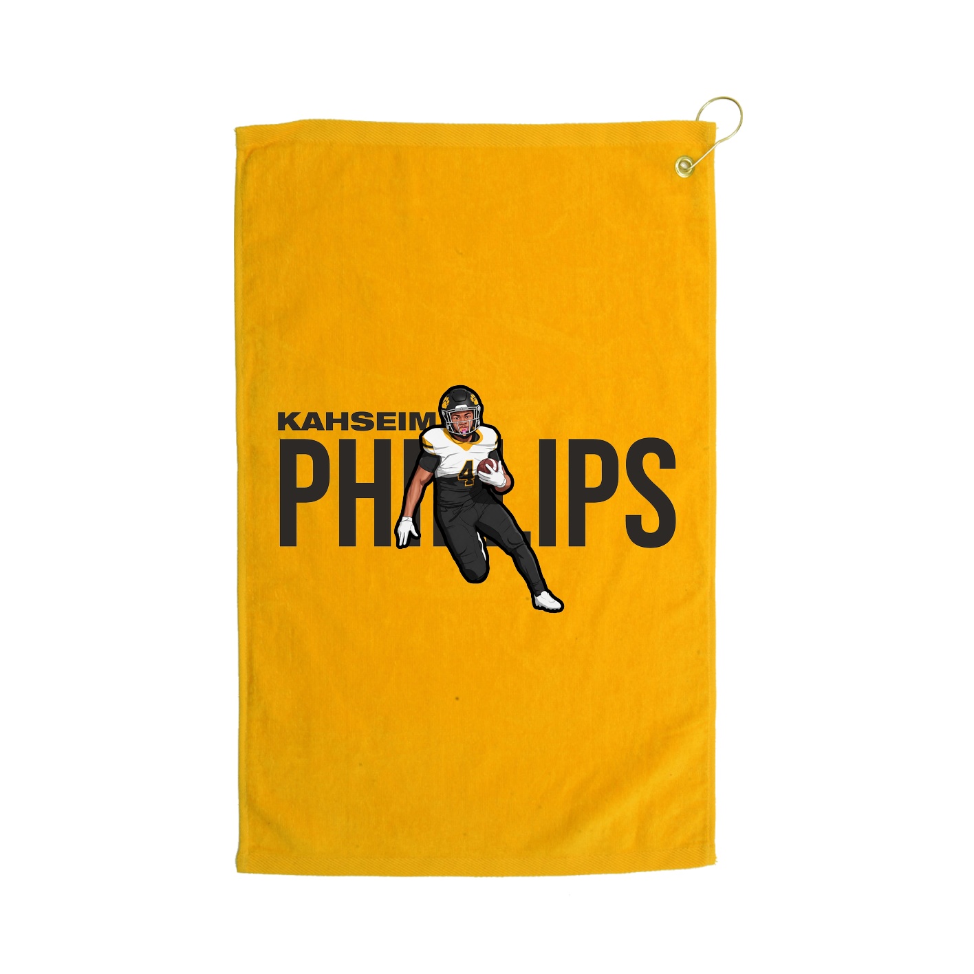 Golf Towel — Player Name in Gold
