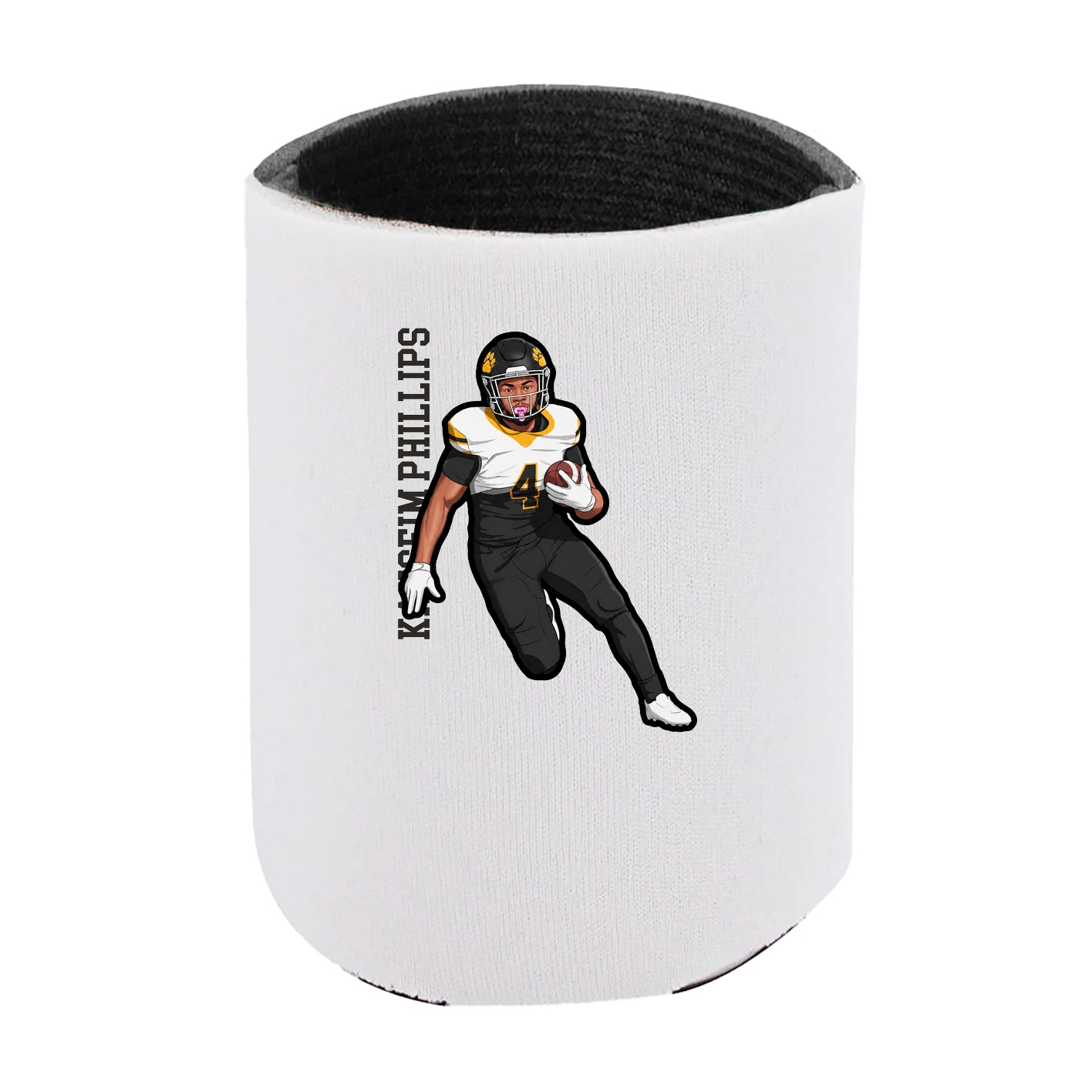 Can Holder — Name Vertical in White