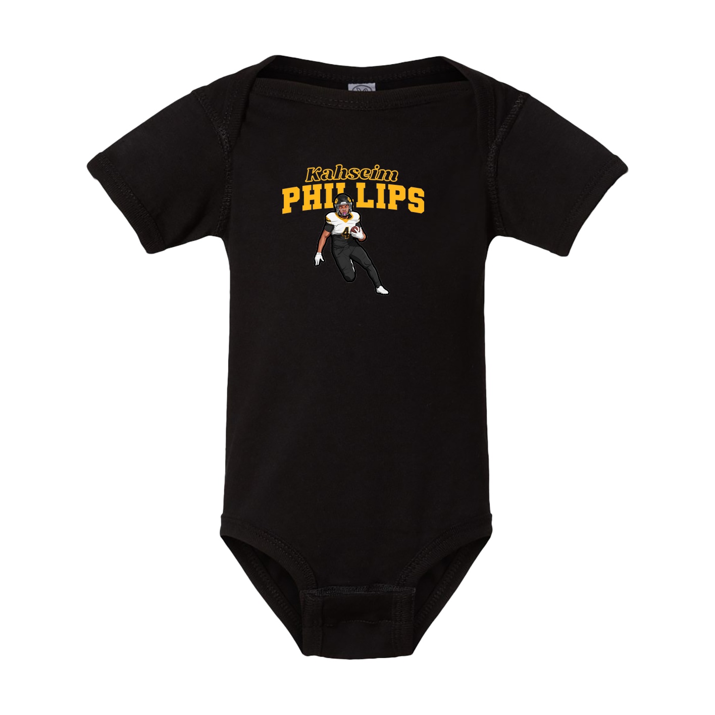 Baby Onesie — Name Arch in Black