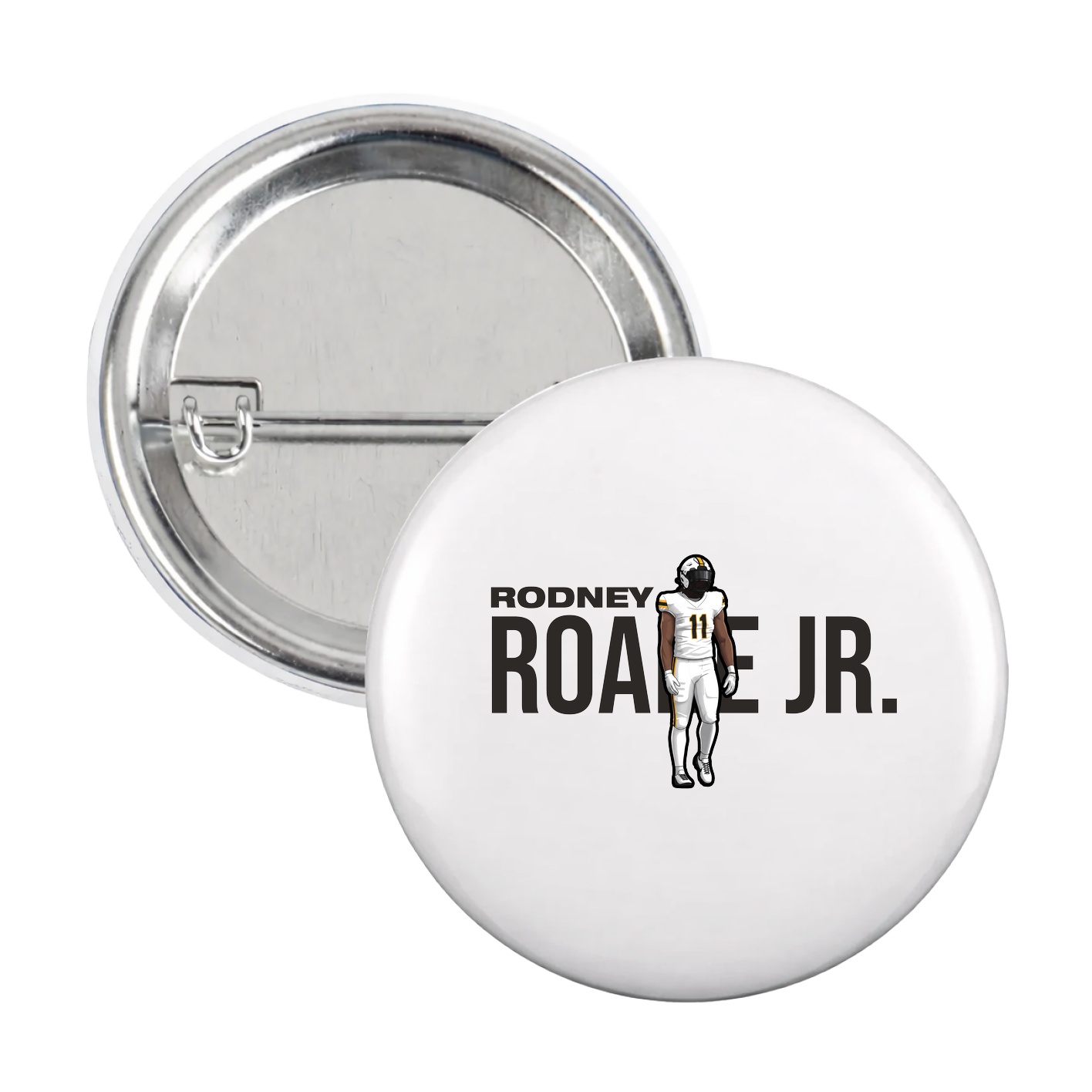 Game Day Button — Player Name in White