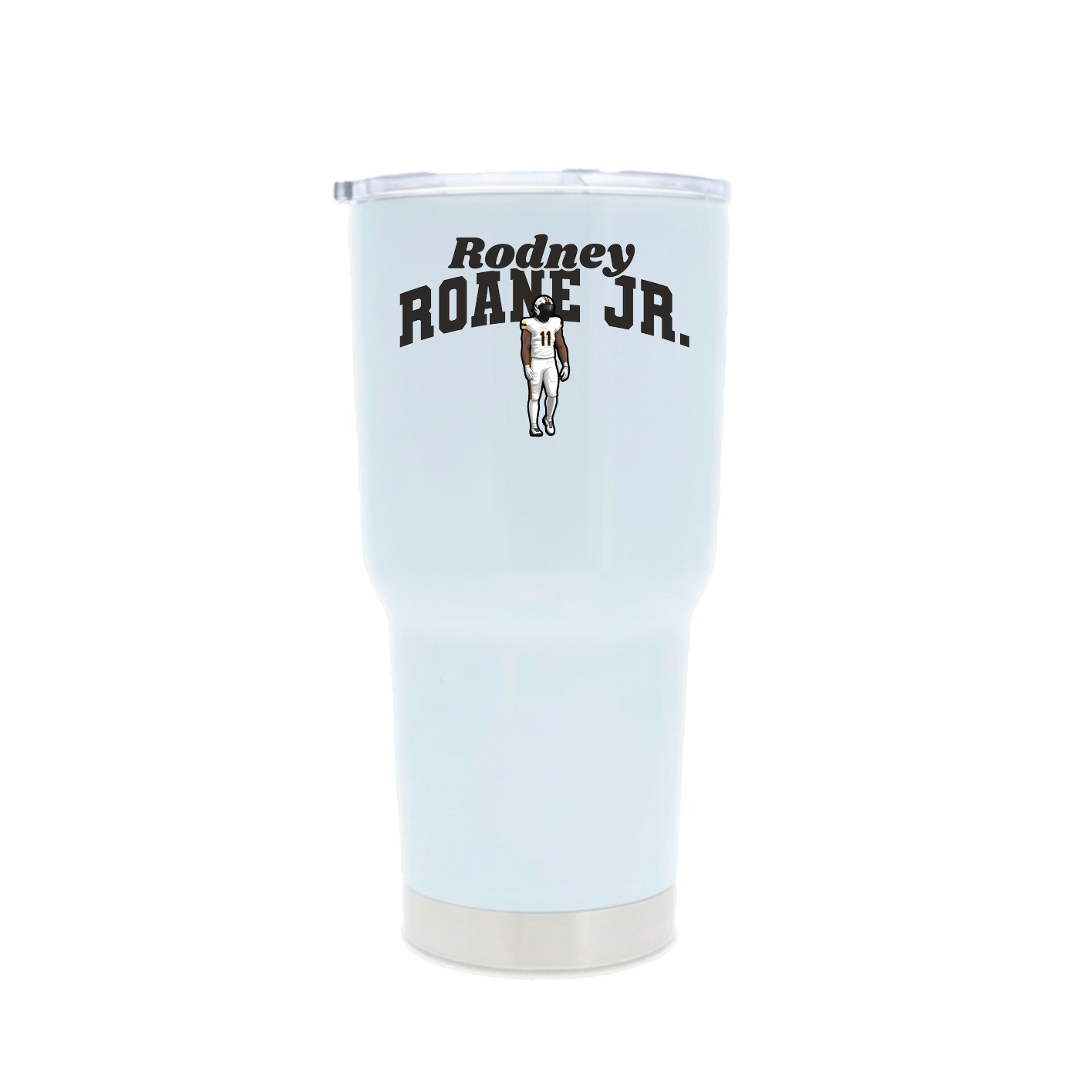 30oz Stainless Steel Tumbler — Signature Arch in White
