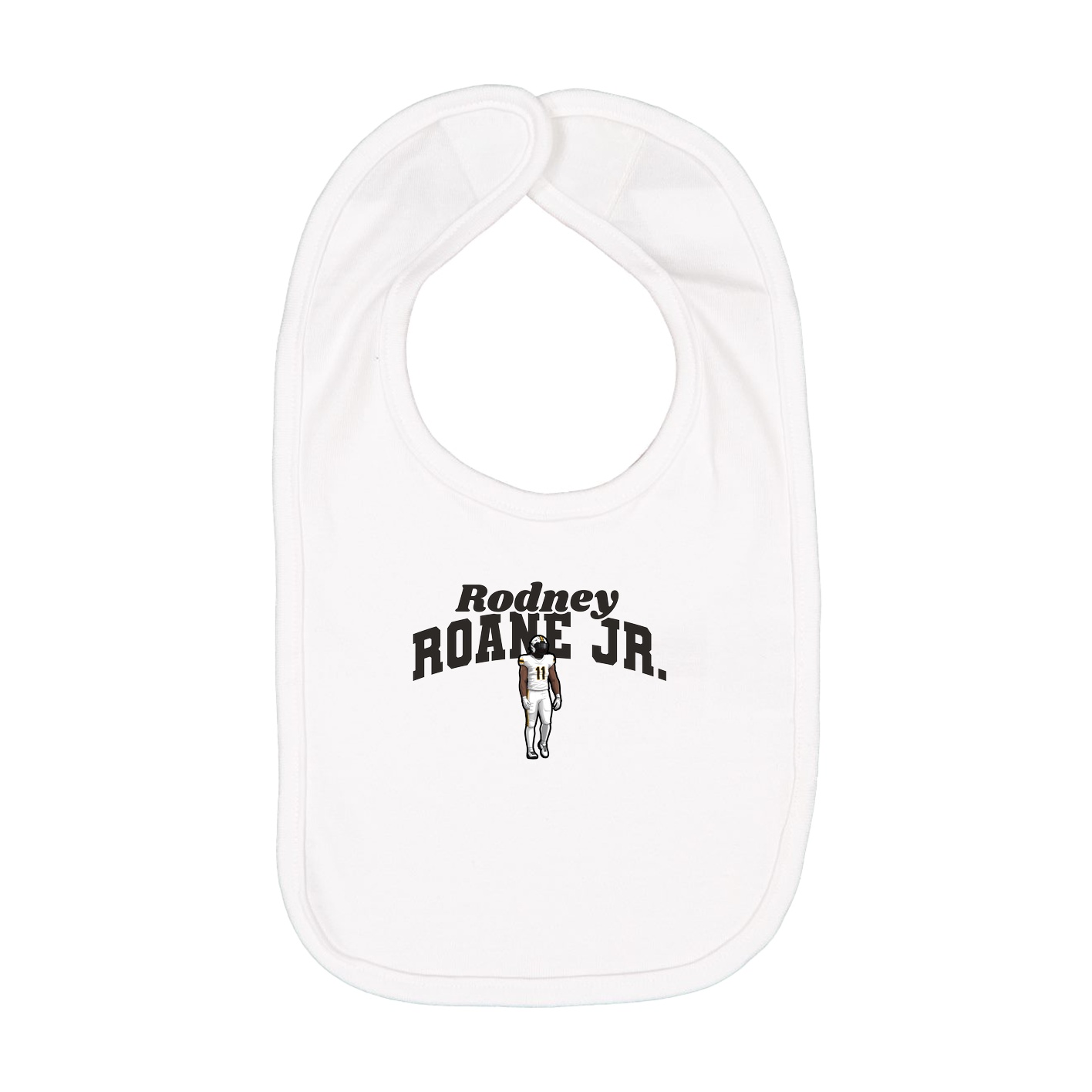 Infant Bib — Signature Arch in White
