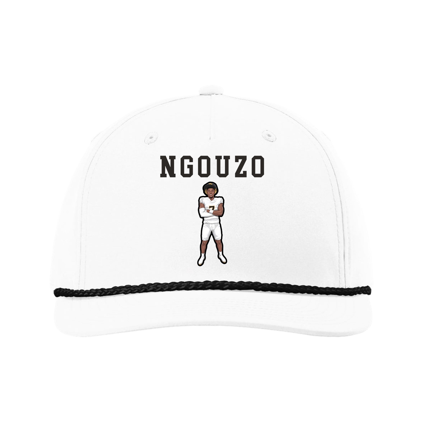 Five-Panel Classic Rope Cap — Shirsey in White