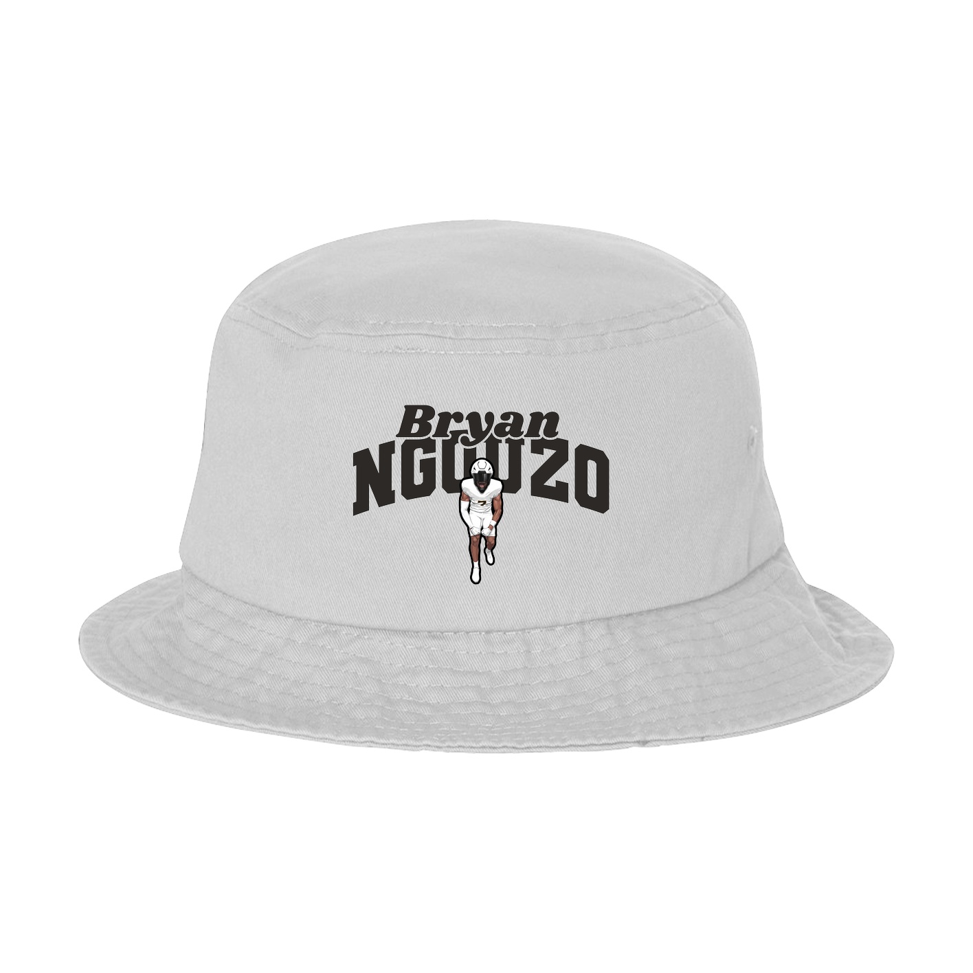 Bucket Cap — Signature Arch in White