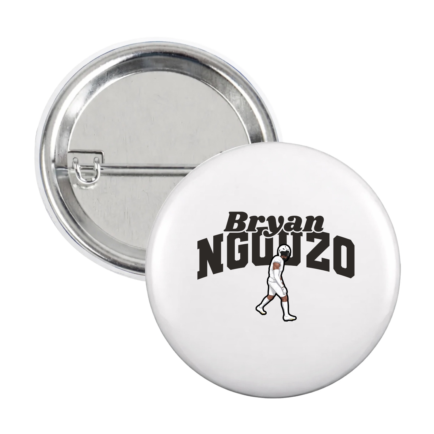 Game Day Button — Signature Arch in White