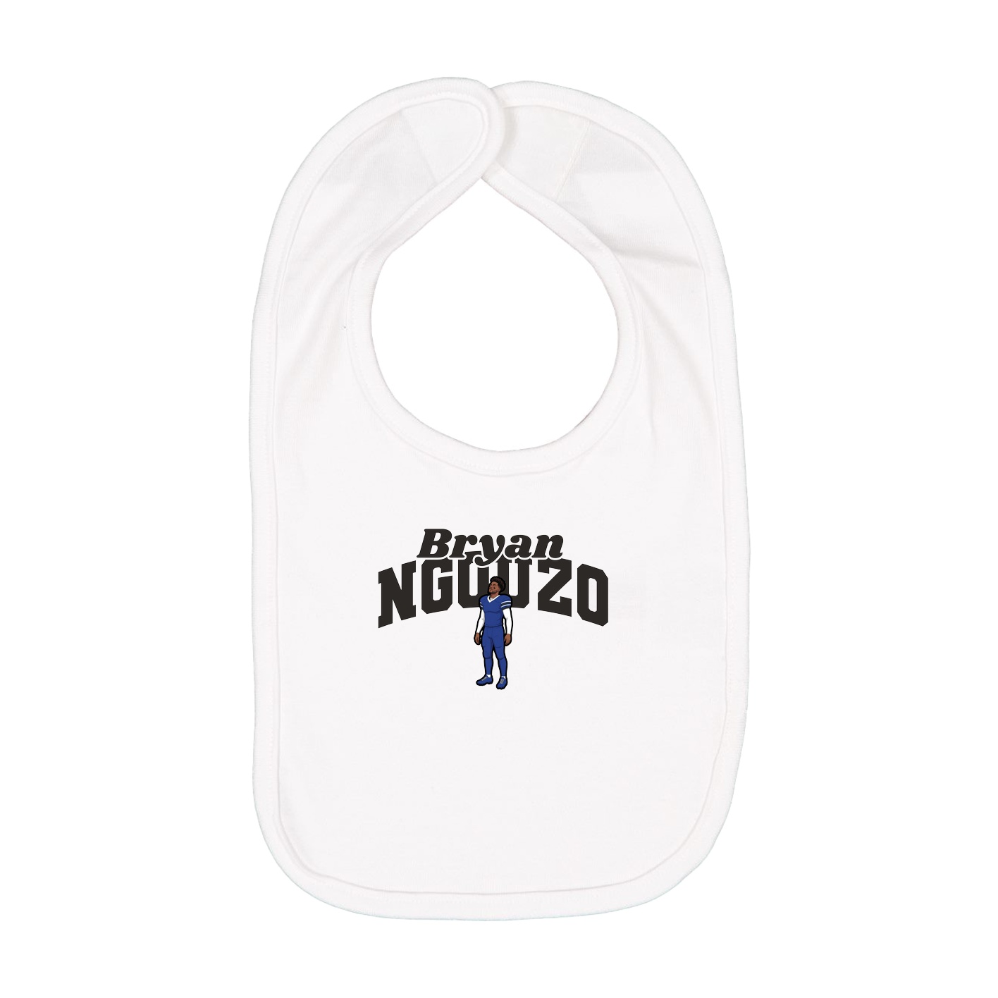 Infant Bib — Signature Arch in White