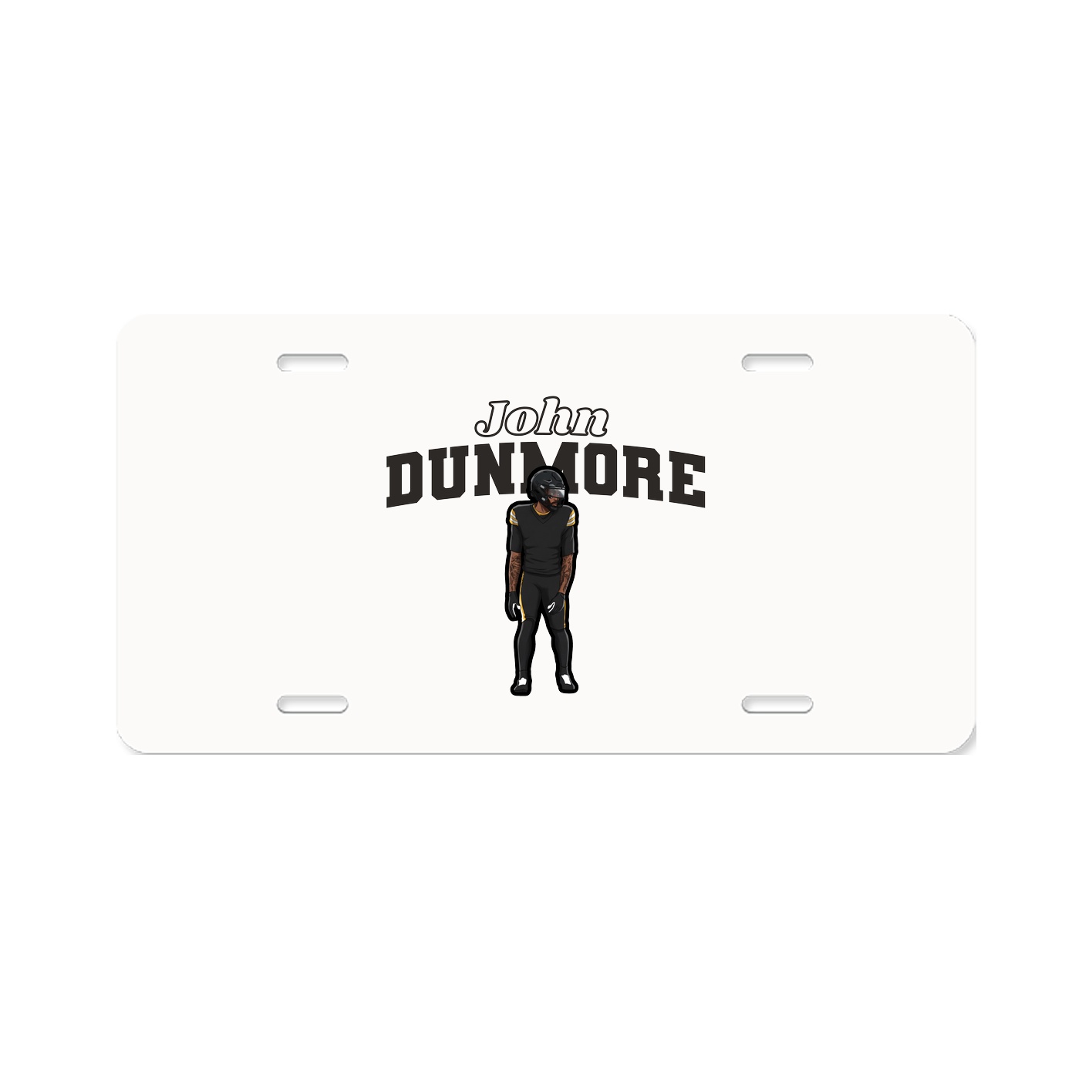 License Plate — Name Arch in Classic