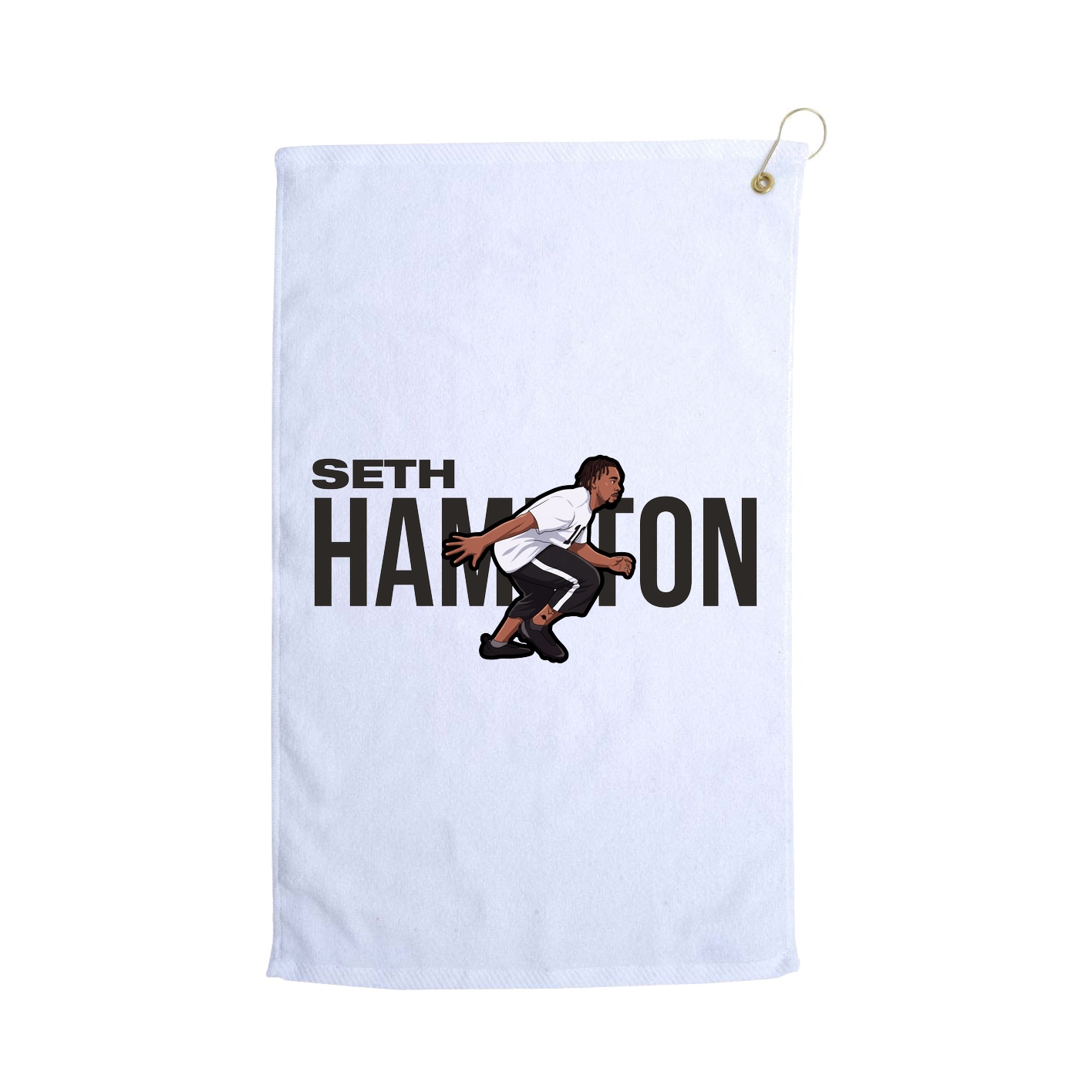 Golf Towel — Player Name in White