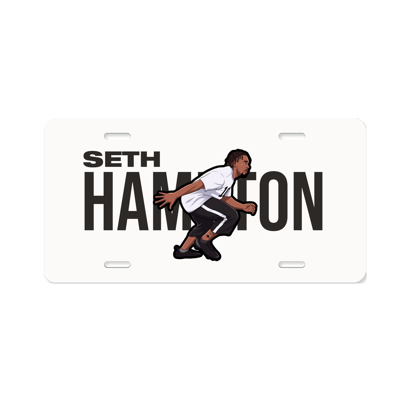 License Plate — Player Name in Classic