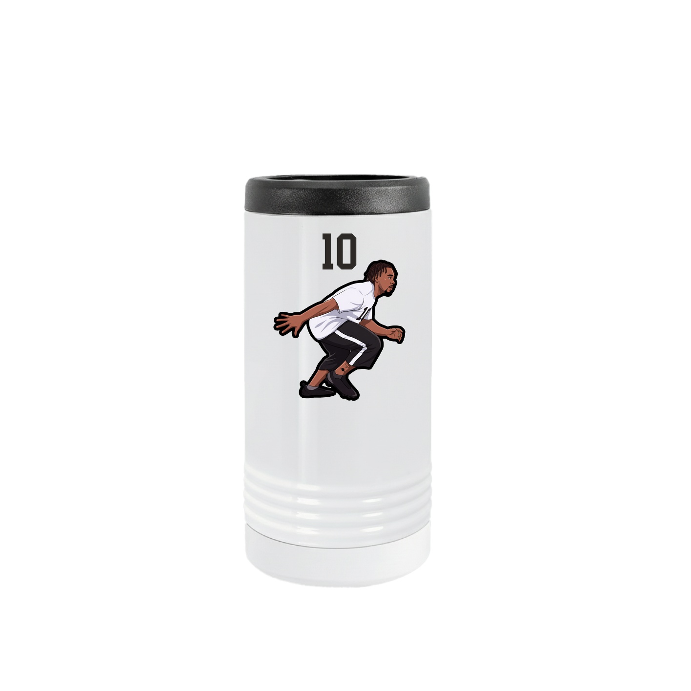 Slim Beverage Holder — Number Top in White