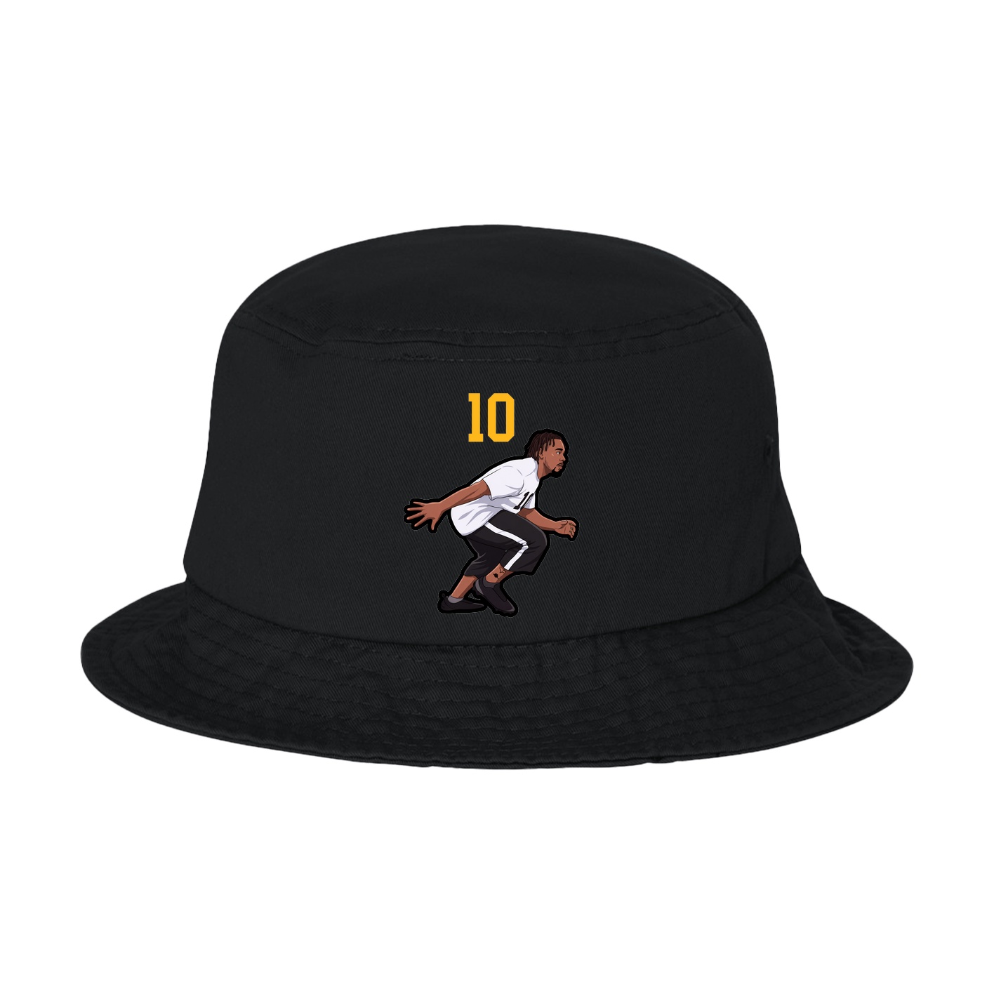 Bucket Cap — Number Top in Black