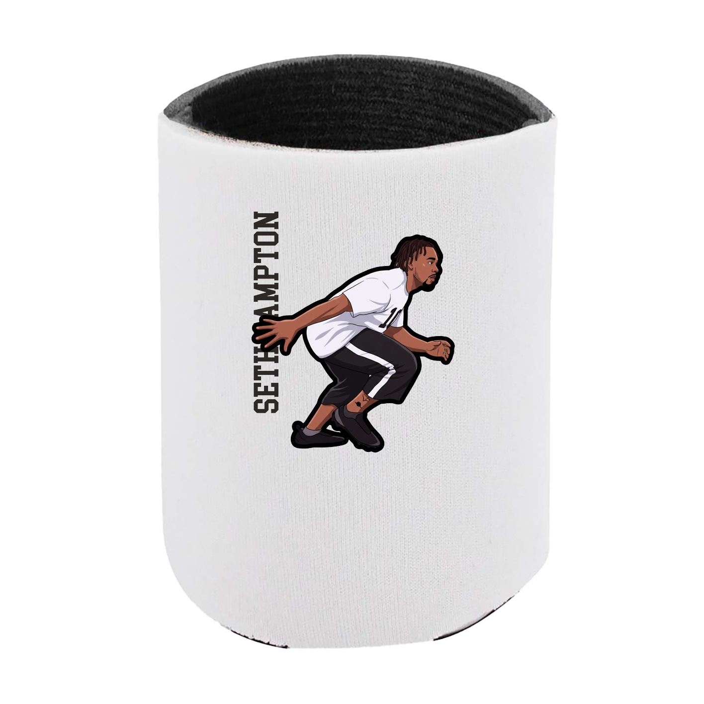 Can Holder — Name Vertical in White