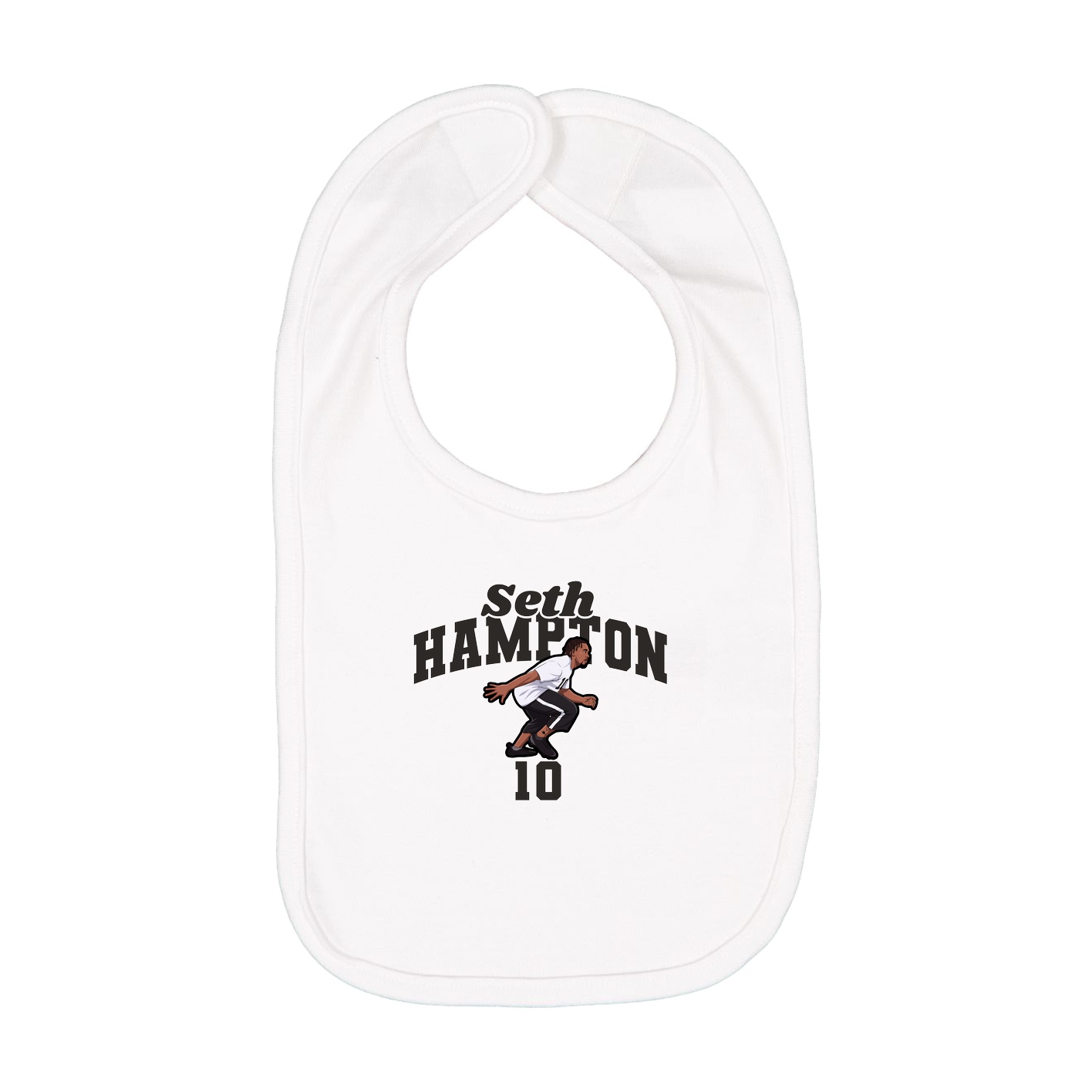 Infant Bib — Signature Arch in White