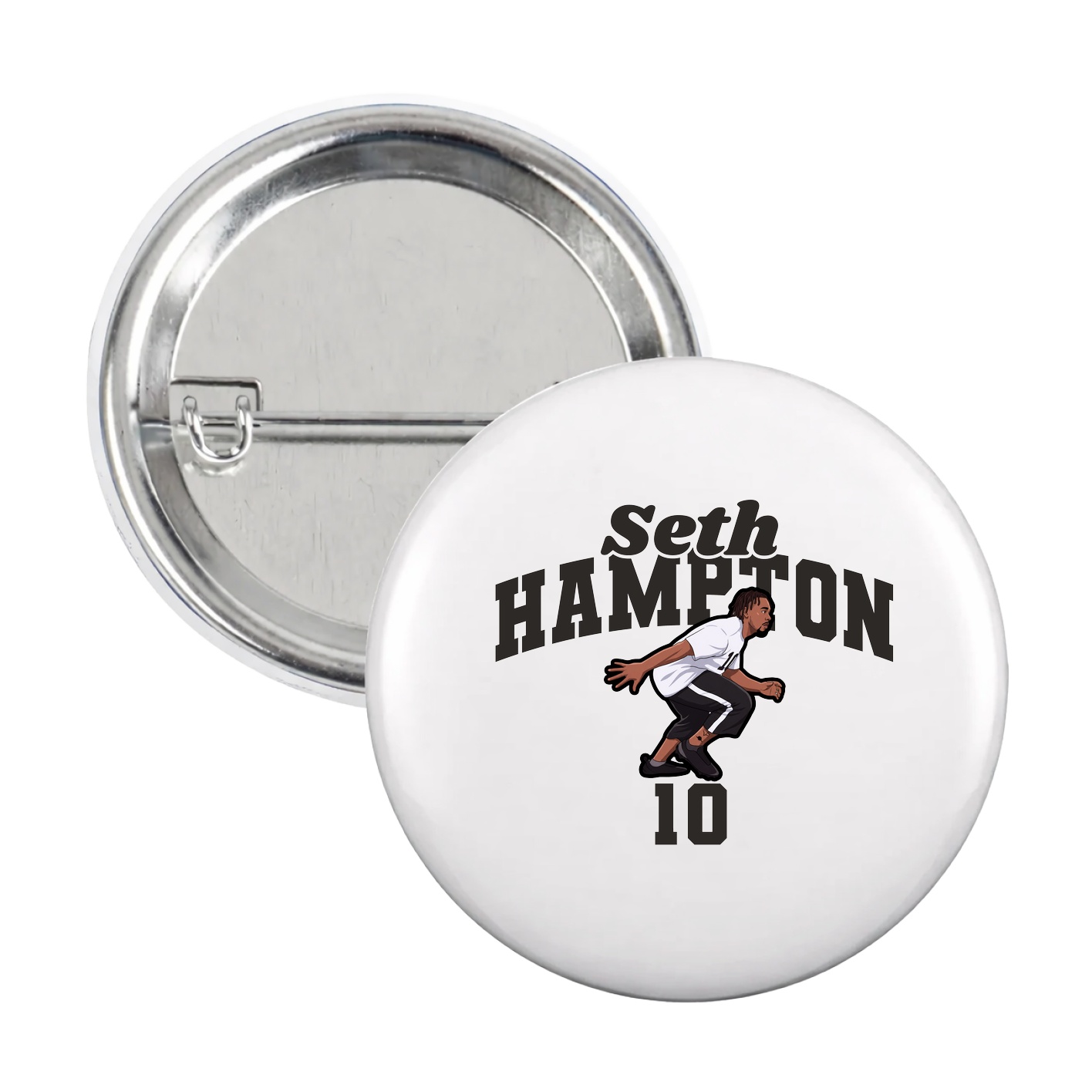 Game Day Button — Signature Arch in White