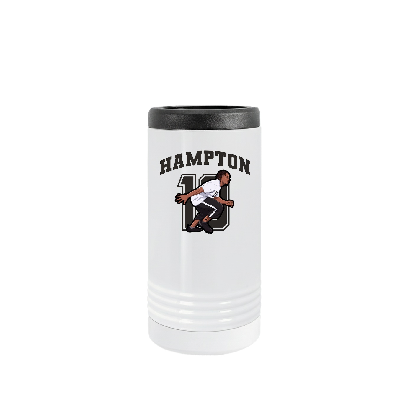 Slim Beverage Holder — Number in White