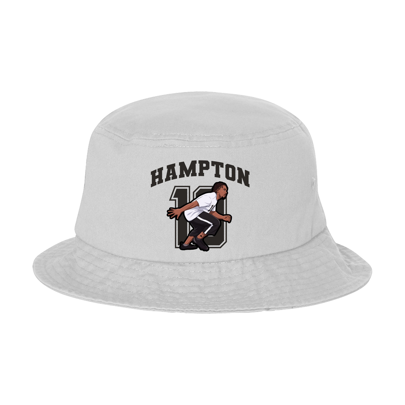 Bucket Cap — Number in White