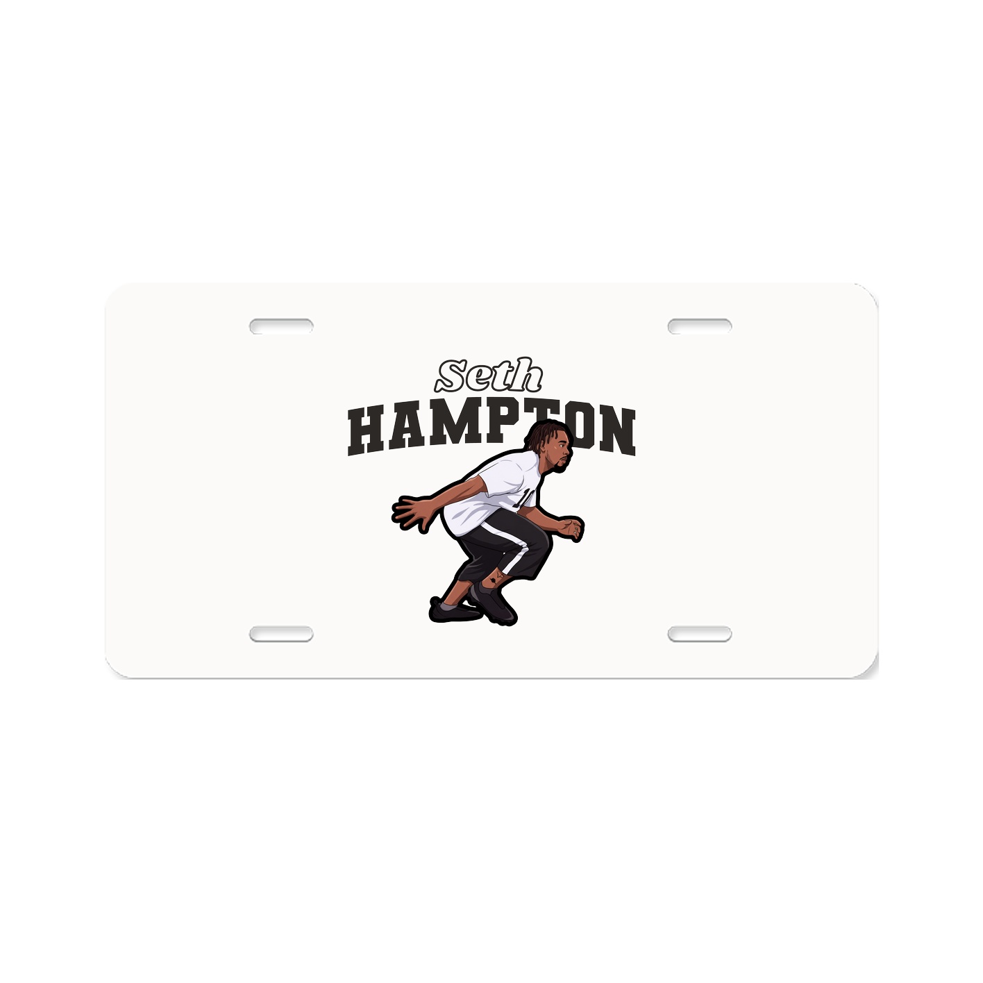 License Plate — Name Arch in Classic