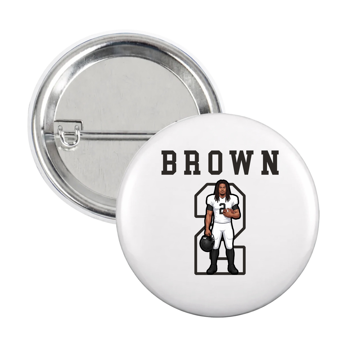 Game Day Button — Shirsey in White