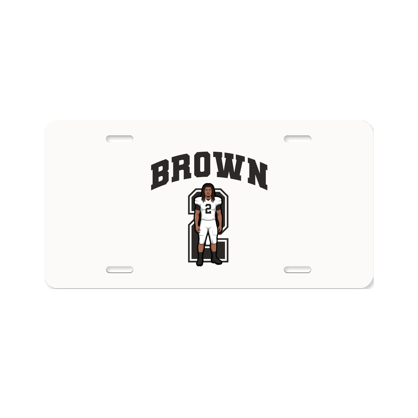 License Plate — Number in Classic