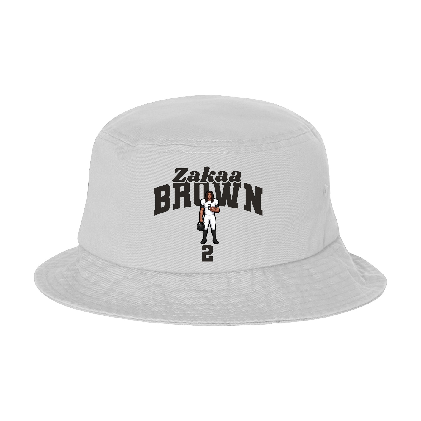 Bucket Cap — Signature Arch in White