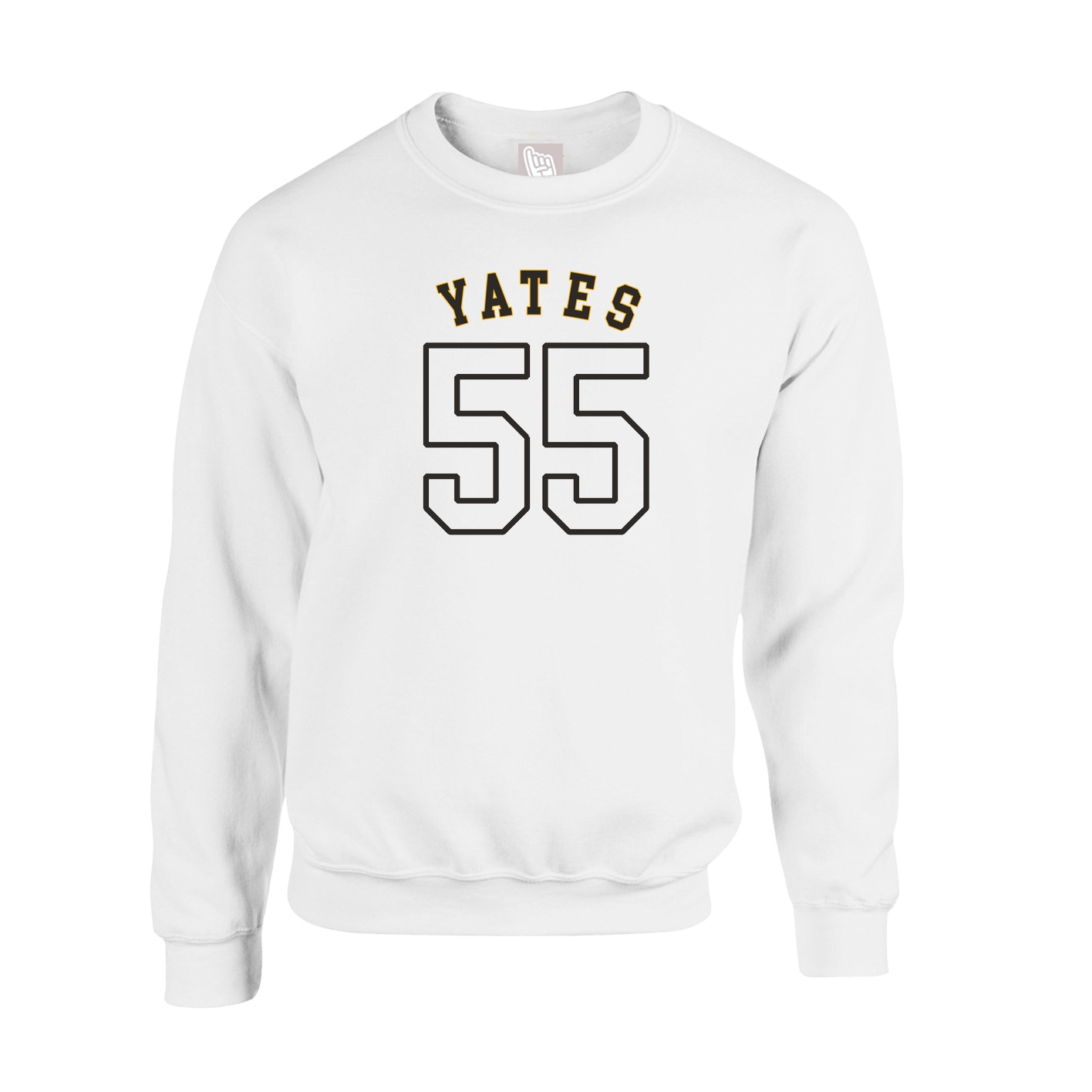 Fleece Crew — Shirsey Arch in White