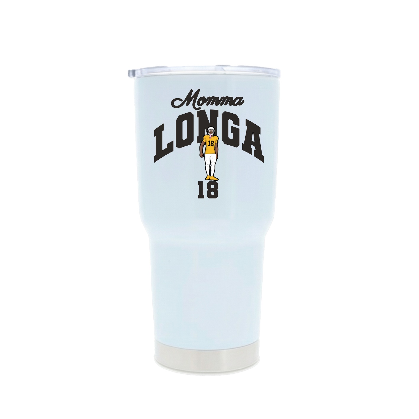 30oz Stainless Steel Tumbler — Mothers Day Arch in White