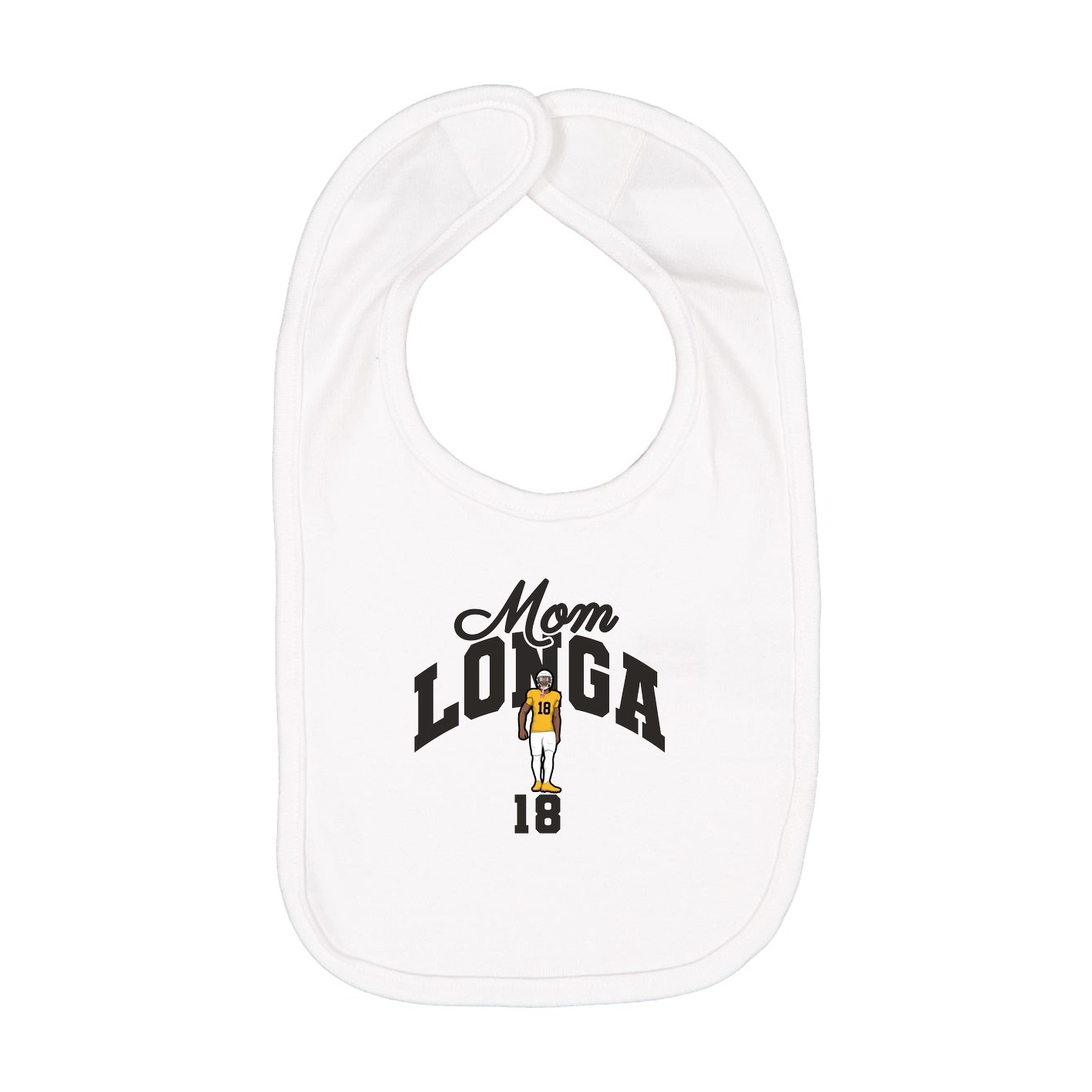 Infant Bib — Mothers Day Arch in White