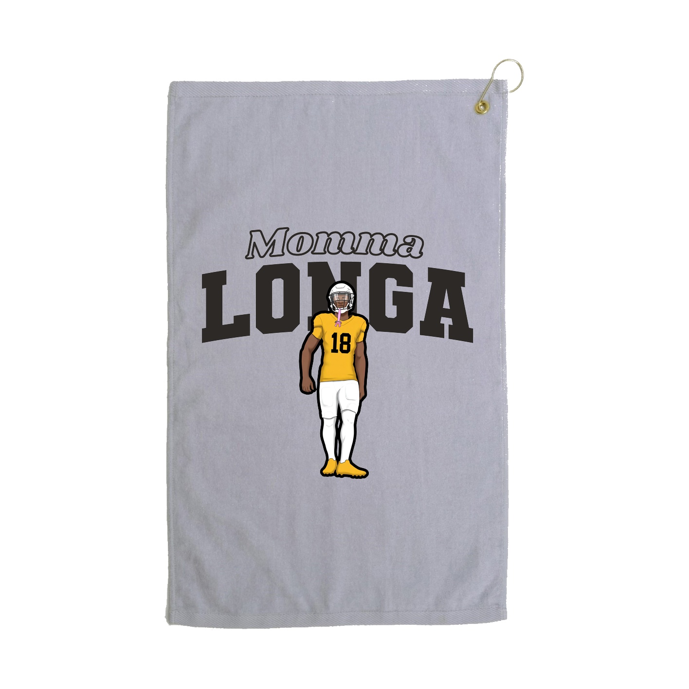 Golf Towel — Mothers Day Block in Grey