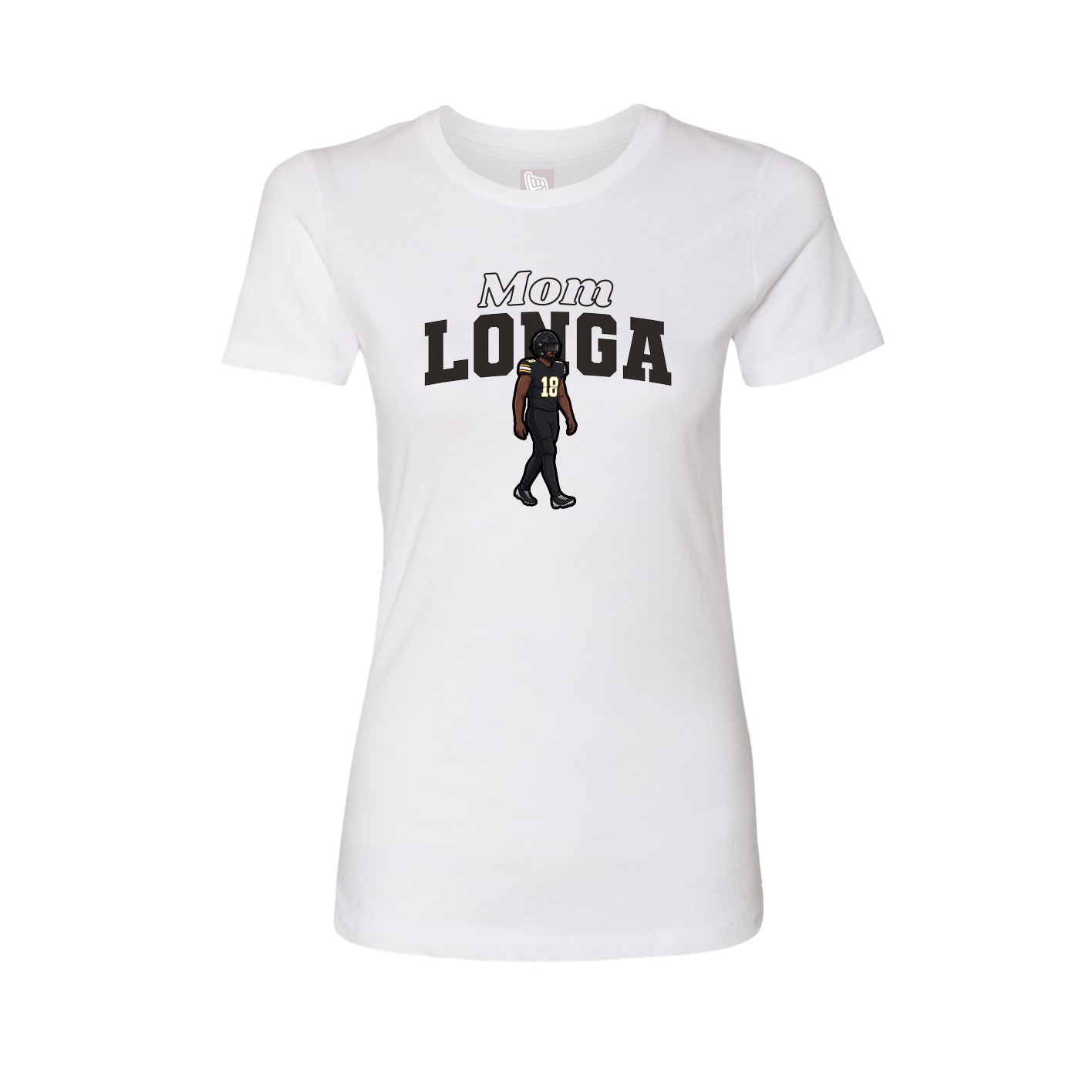 Womens Tee — Mothers Day Block in White