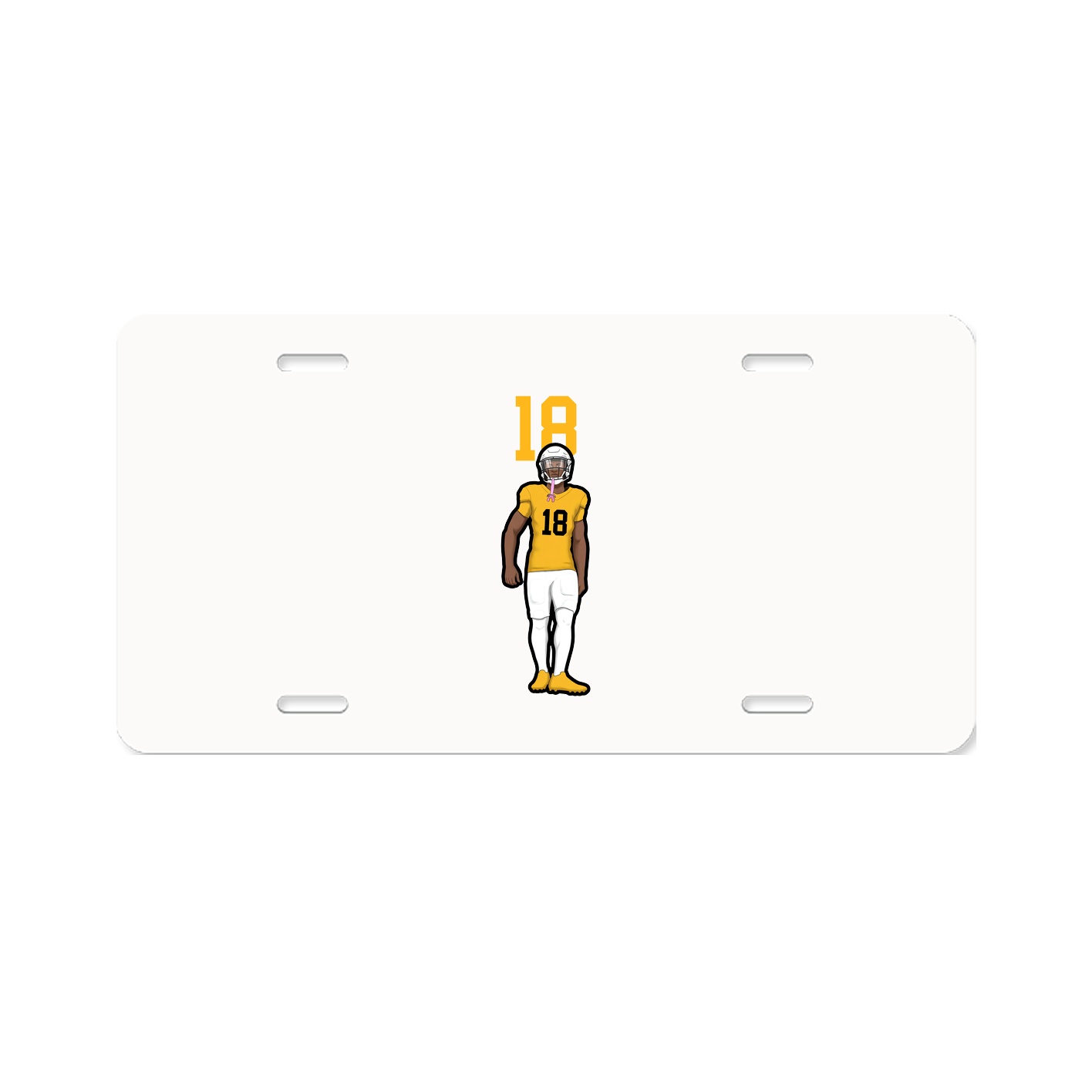 License Plate — Number Top in Classic