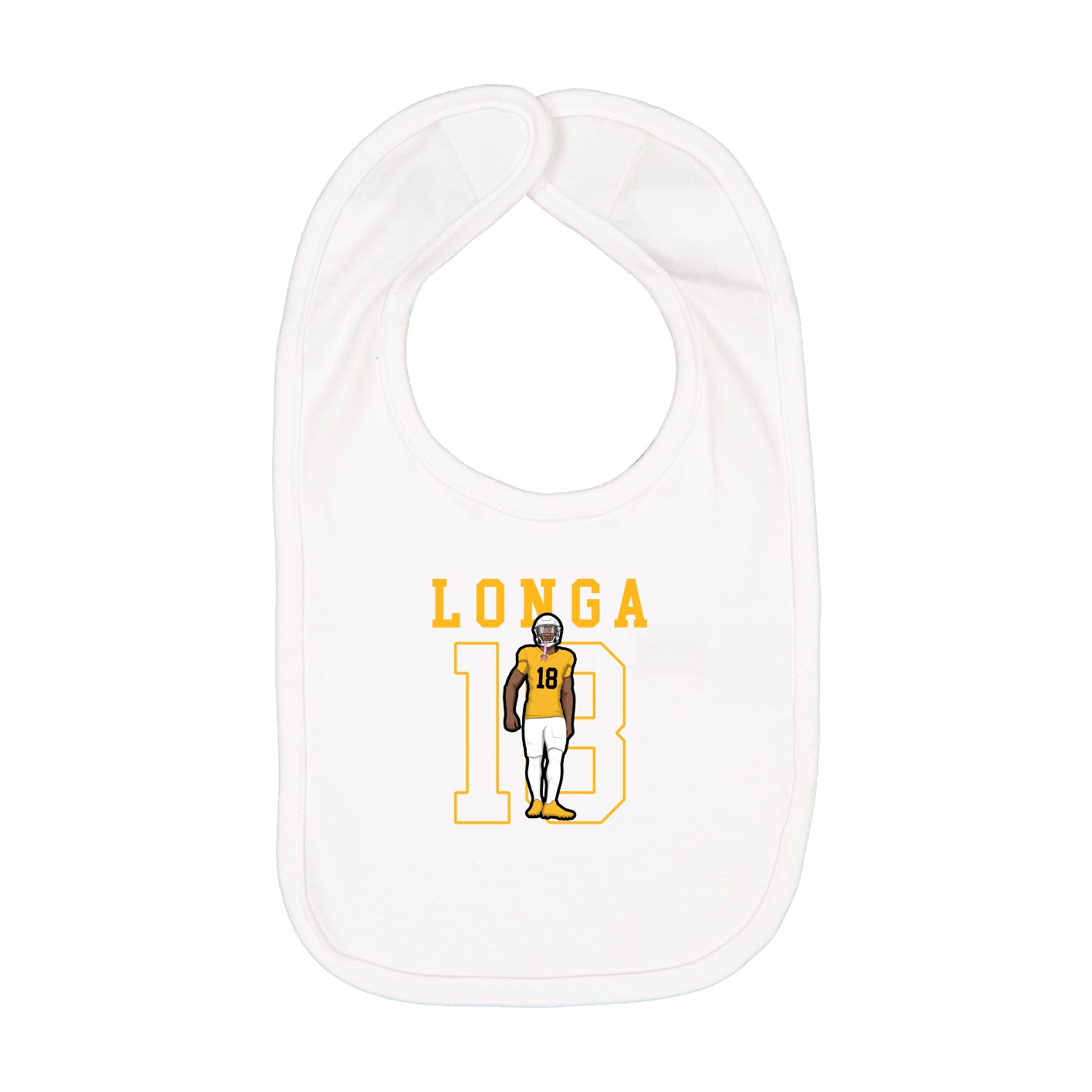 Infant Bib — Shirsey in White