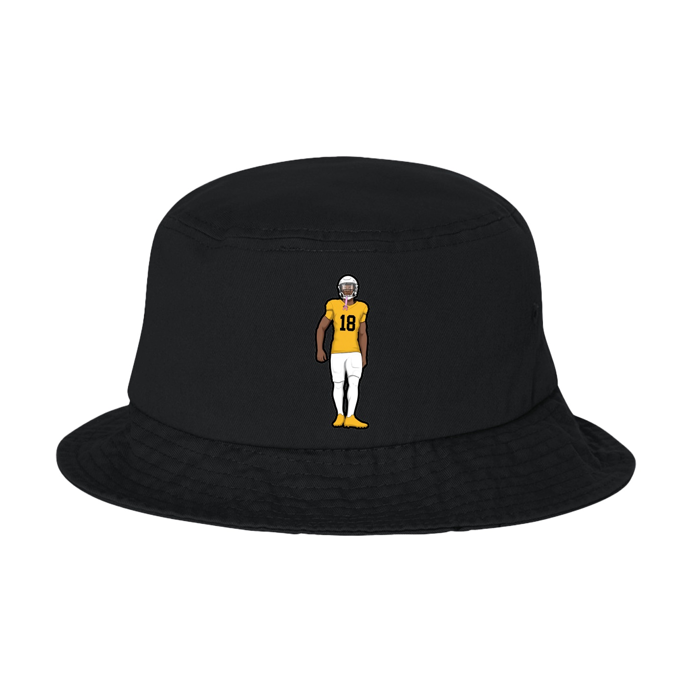 Bucket Cap — Name Vertical in Black