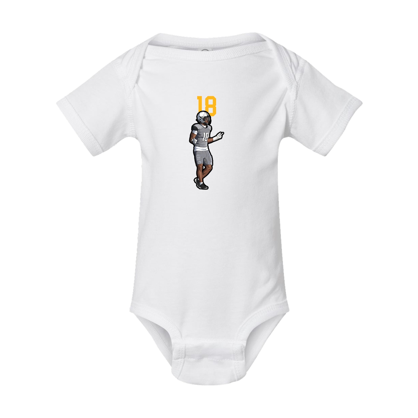 Baby Onesie — Number Top in White