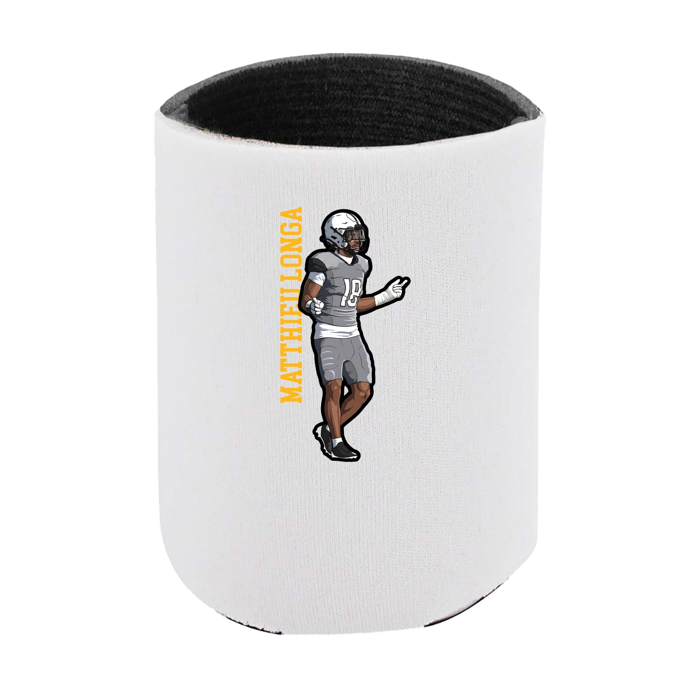 Can Holder — Name Vertical in White