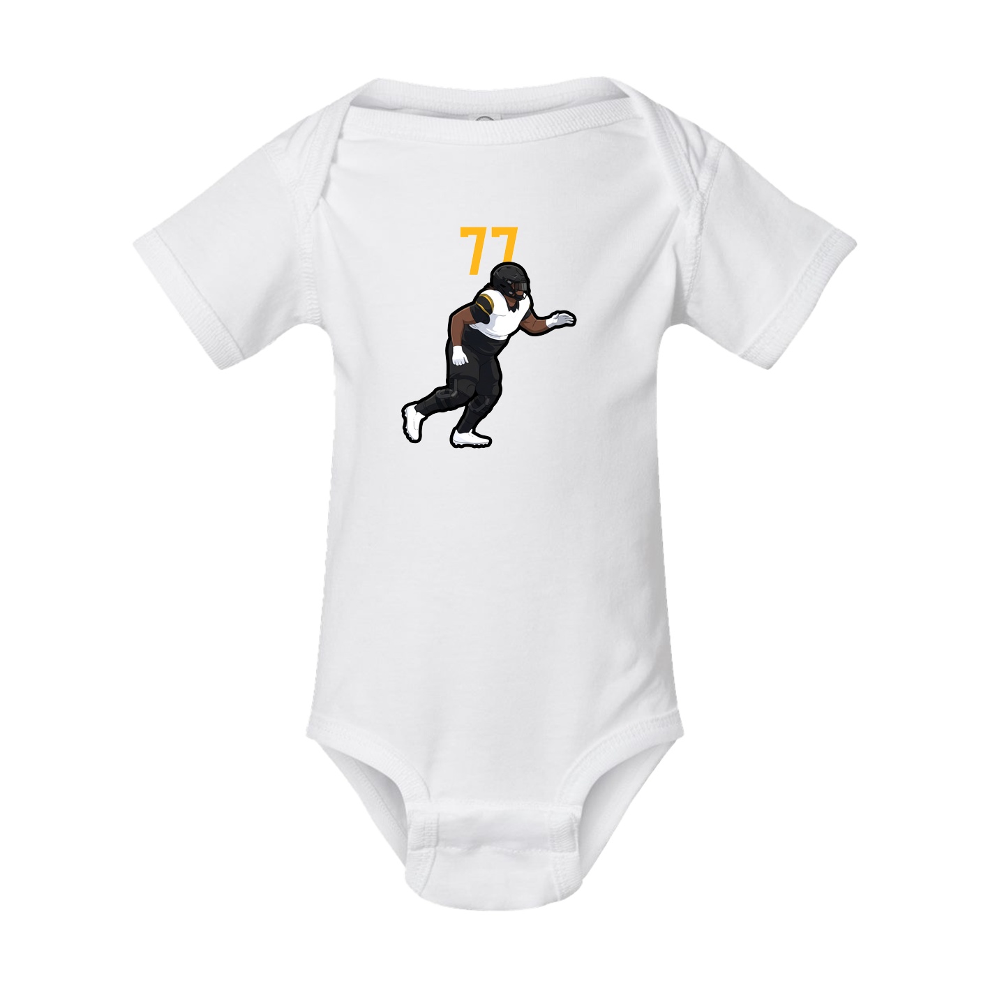 Baby Onesie — Number Top in White