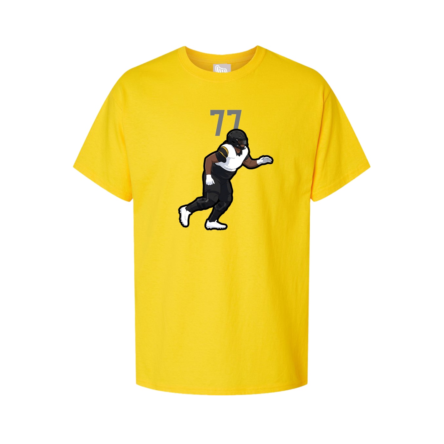 Youth Tee — Number Top in Gold