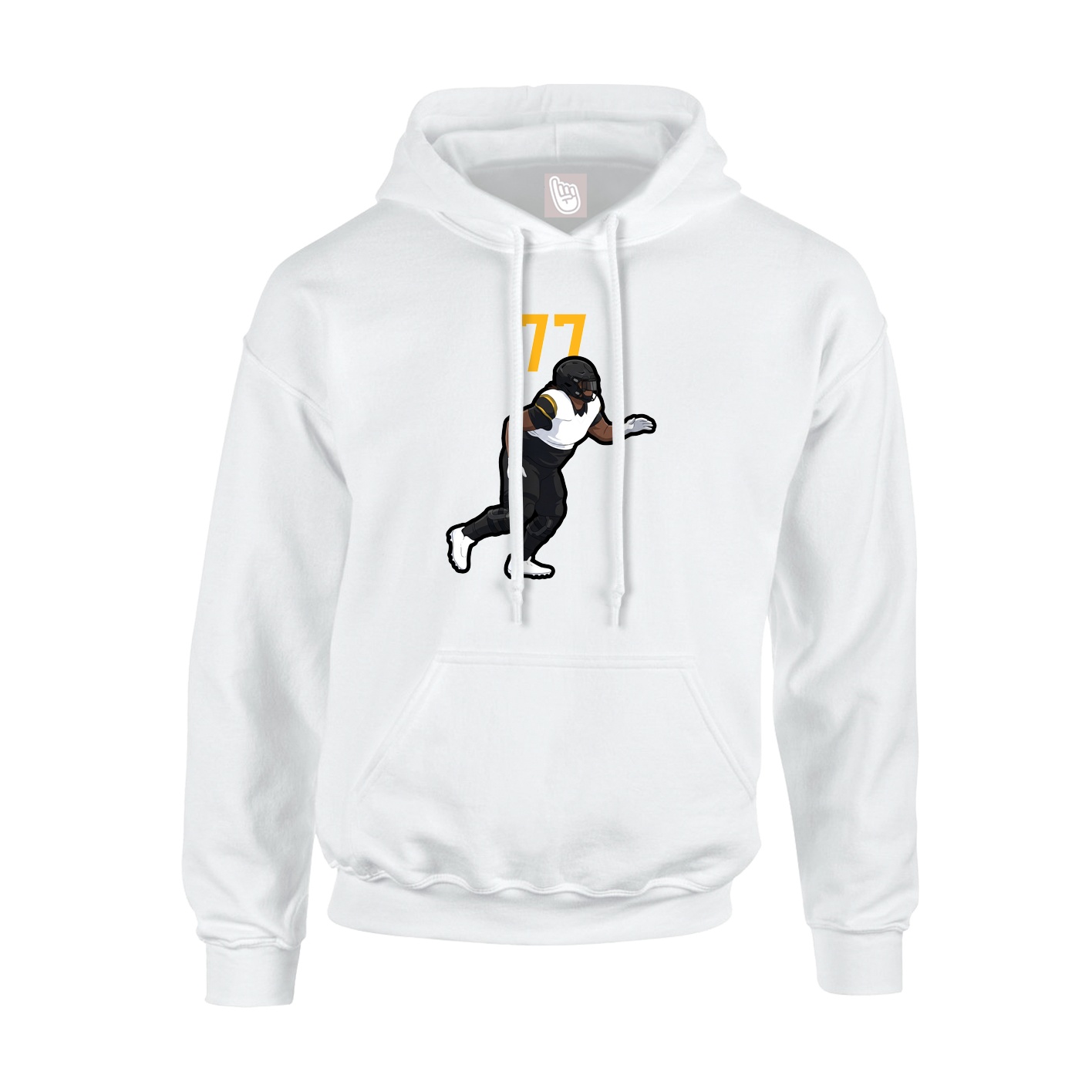 Hoodie — Number Top in White