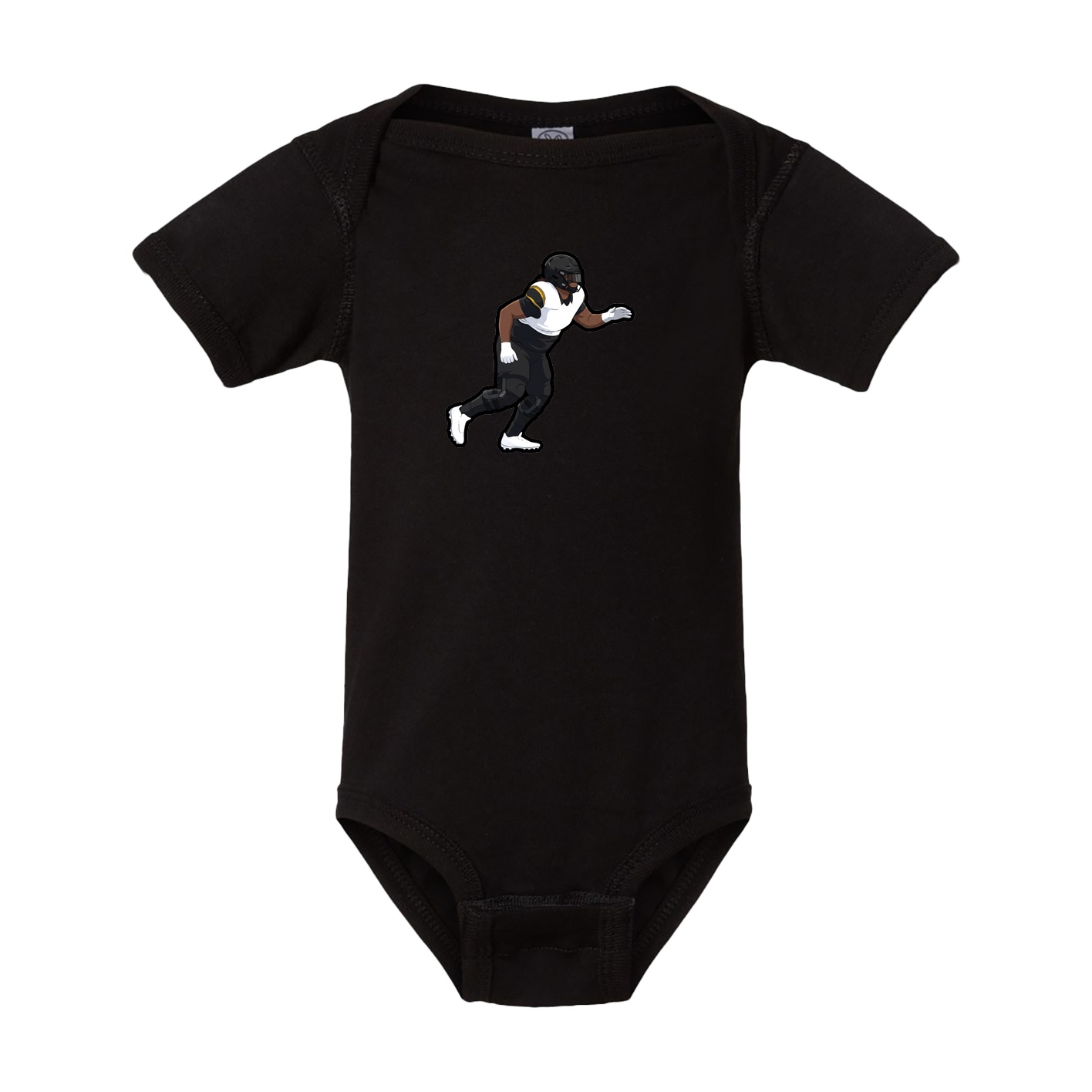 Baby Onesie — Name Vertical in Black