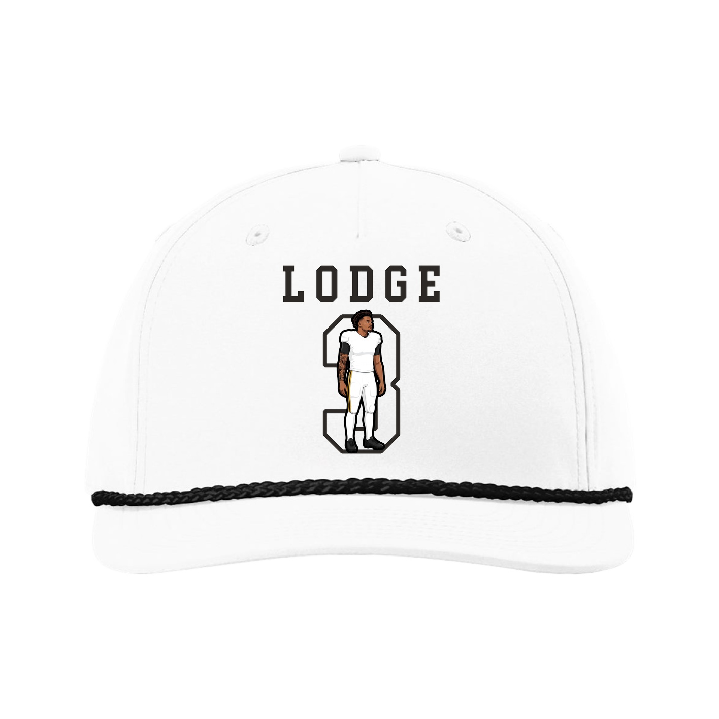 Five-Panel Classic Rope Cap — Shirsey in White