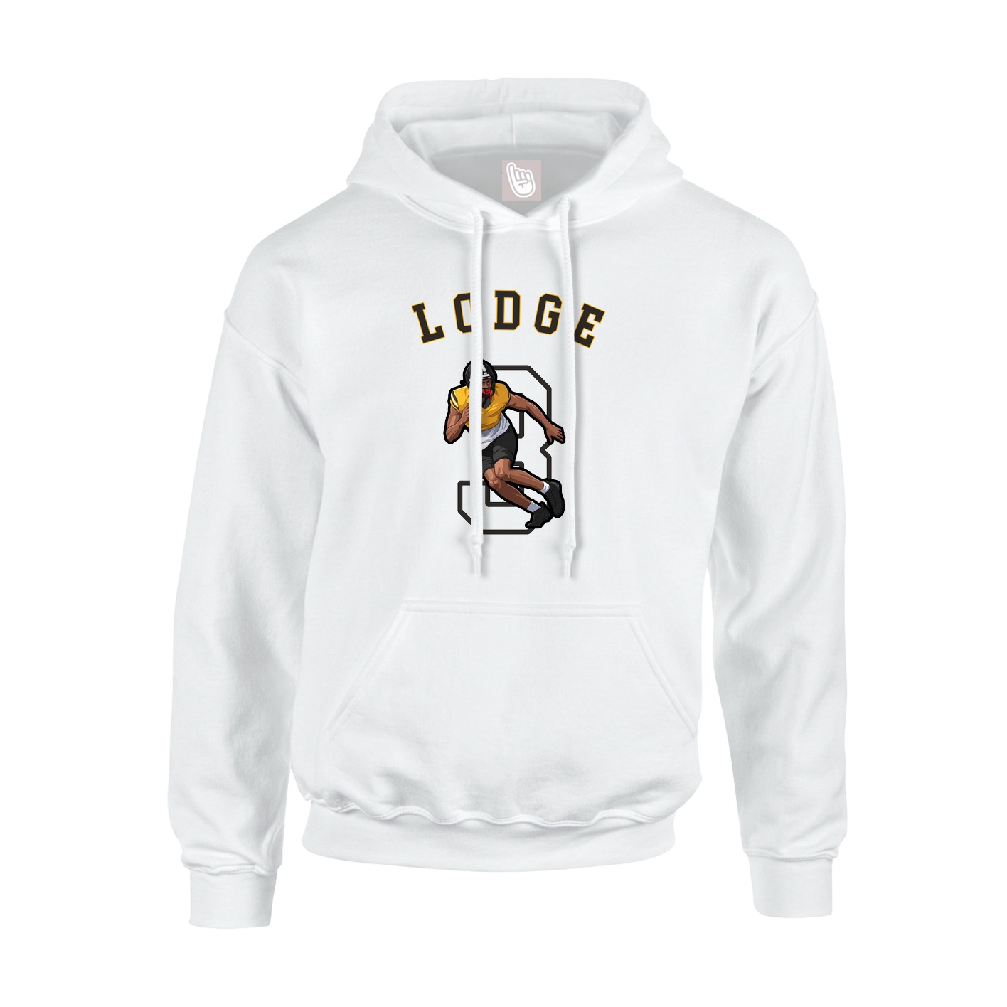 Hoodie — Shirsey Arch in White