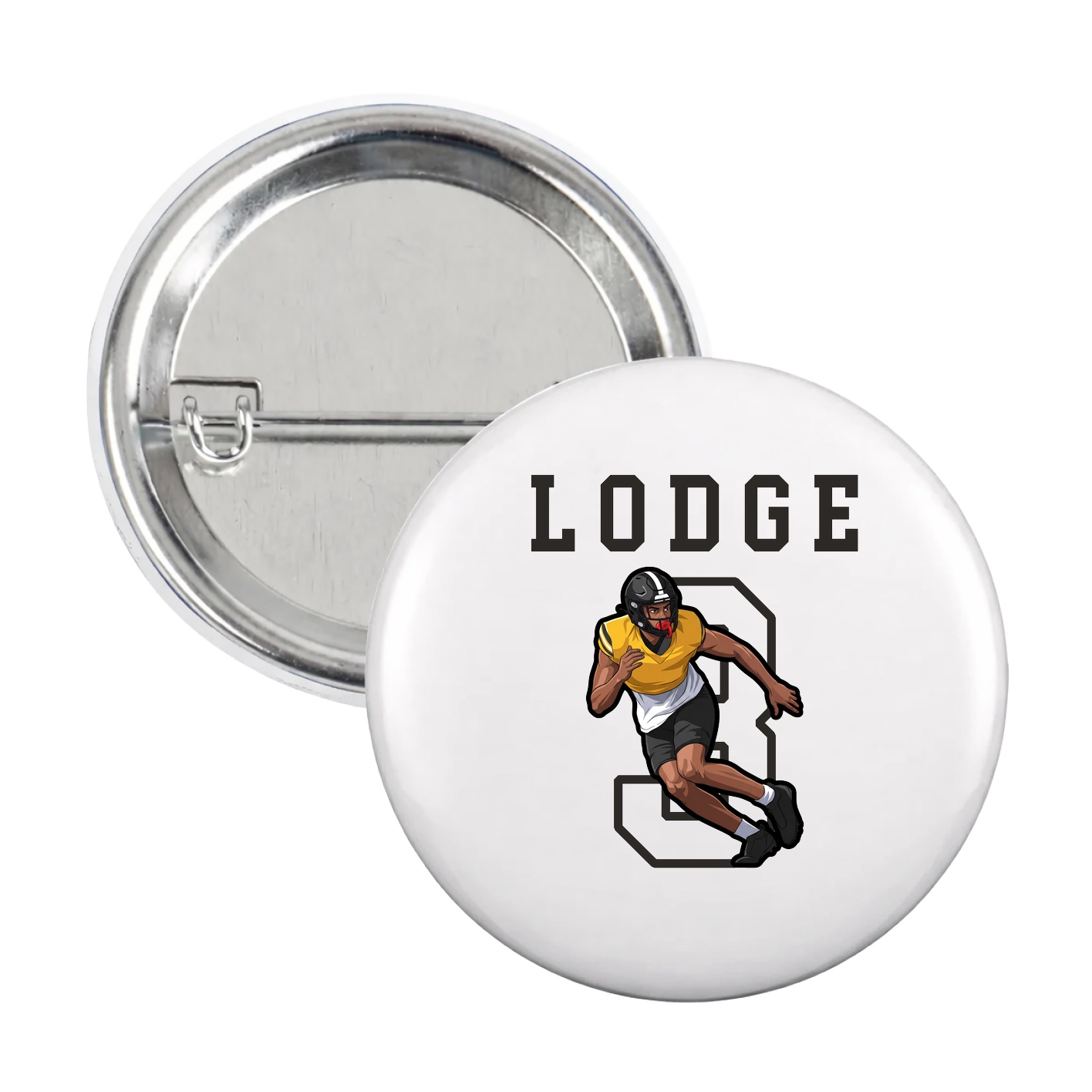 Game Day Button — Shirsey in White